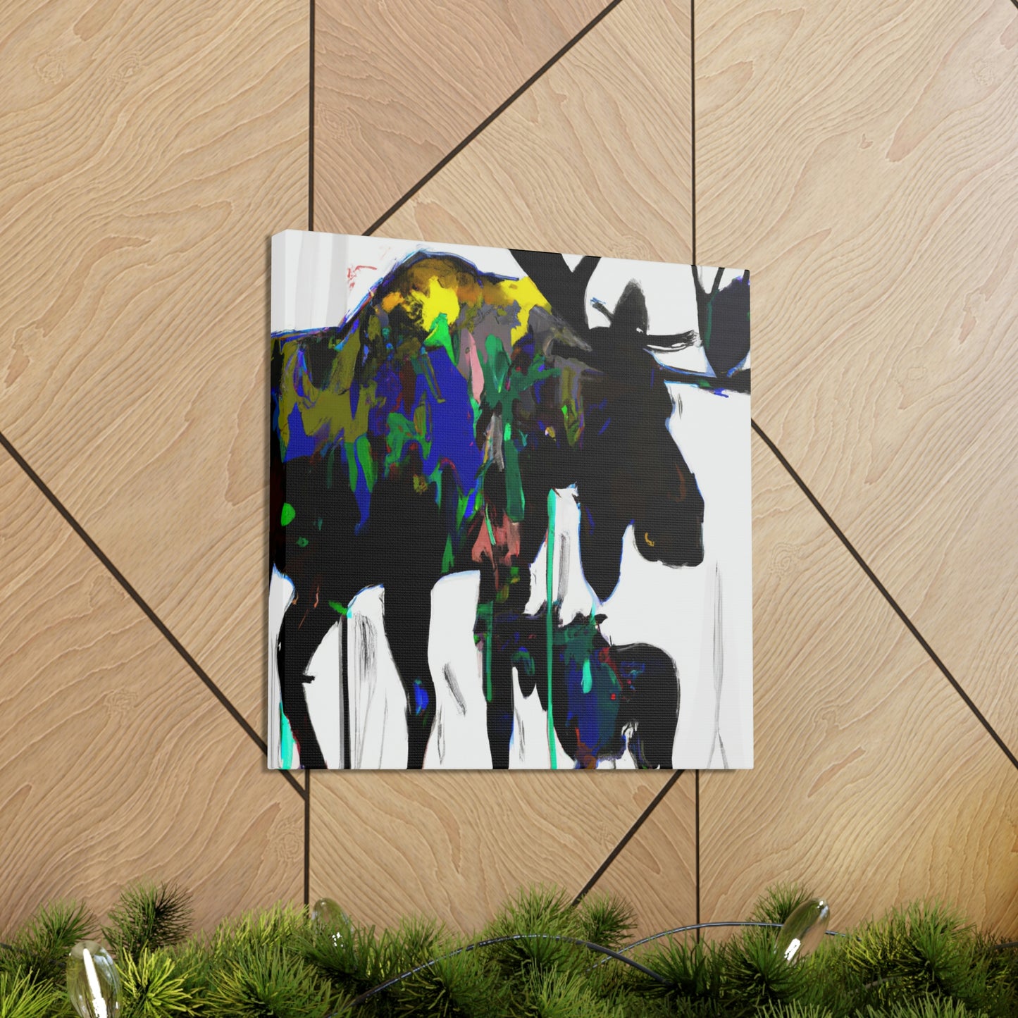 "Elk Amongst Mountains" - Canvas