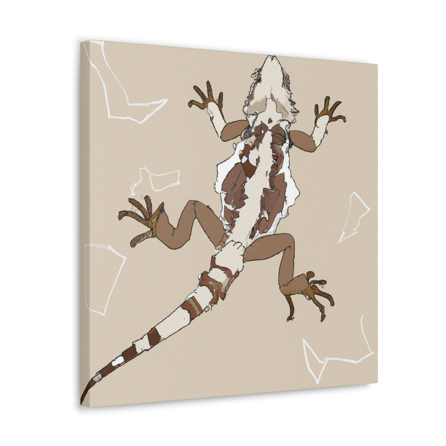 "Bearded Dragon Minimalism" - Canvas