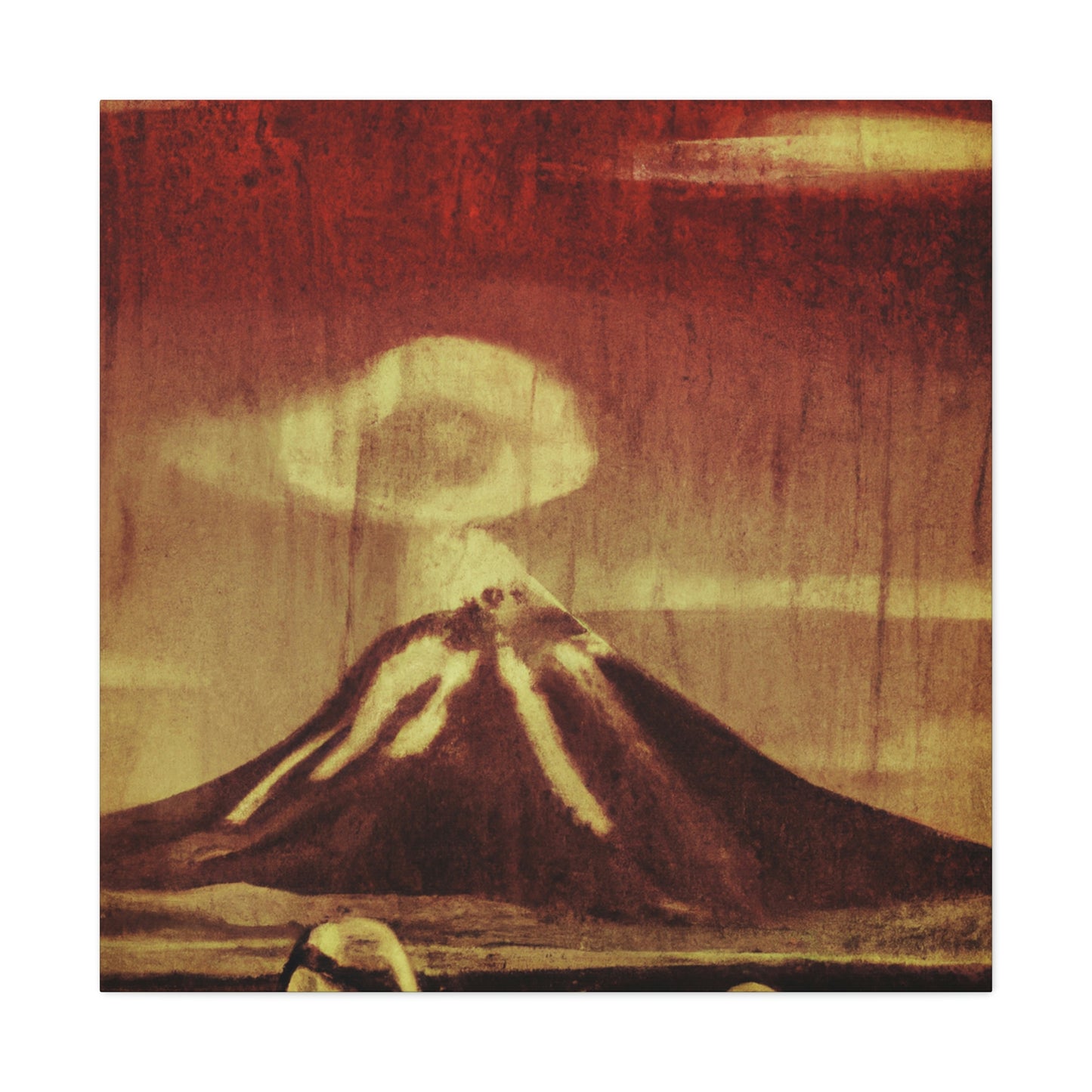 Volcano Burst of Color - Canvas