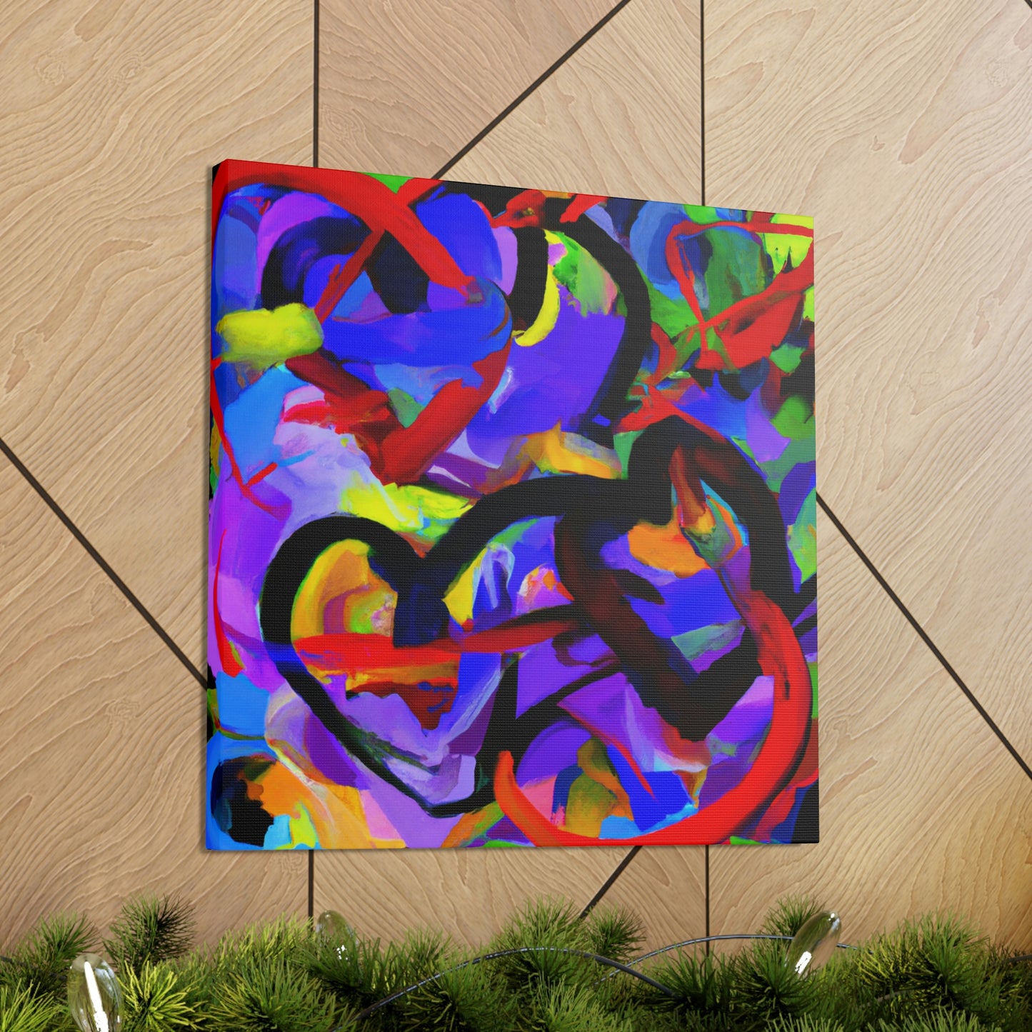 “Hearts Intertwined” - Canvas