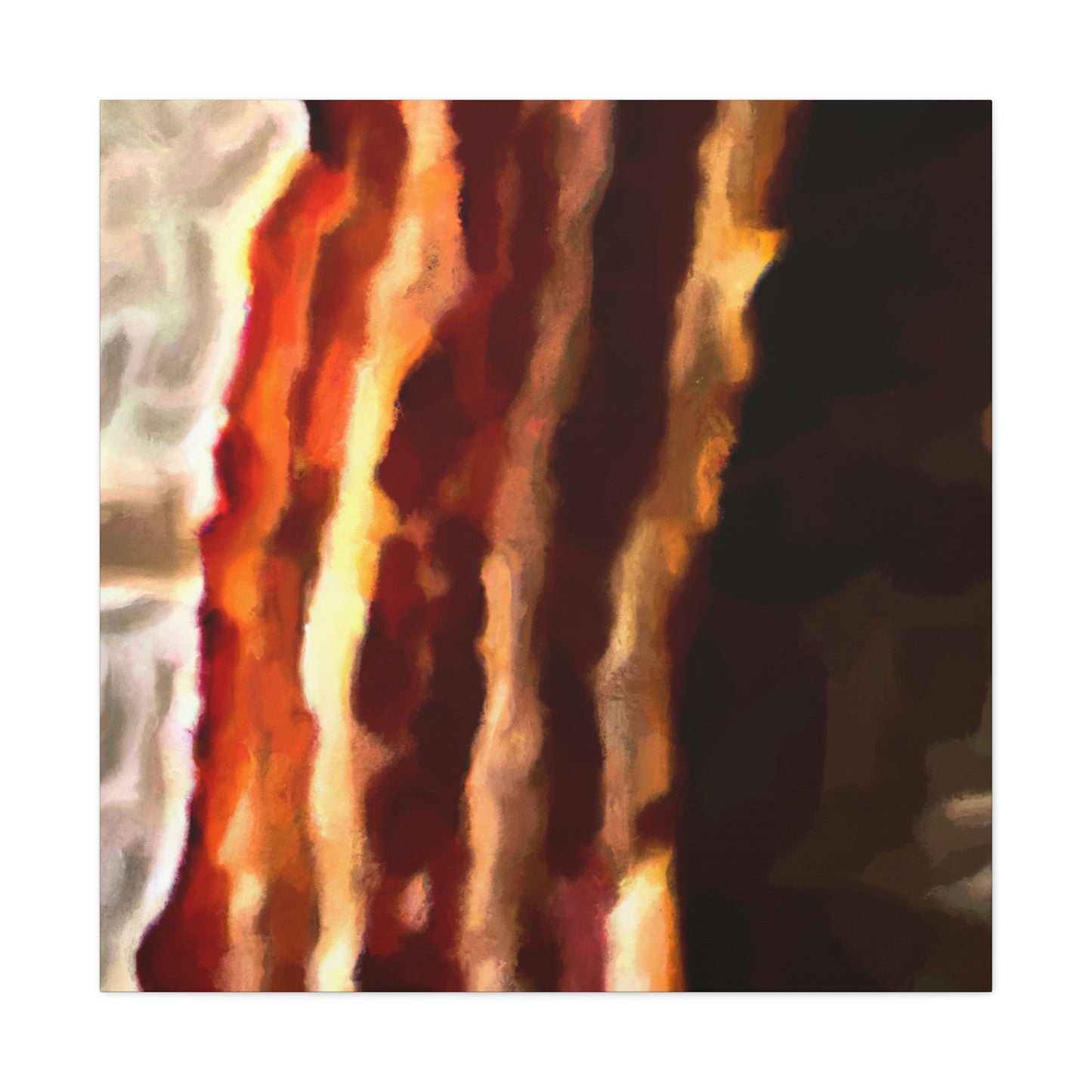 "Sizzling Bacon Delight" - Canvas