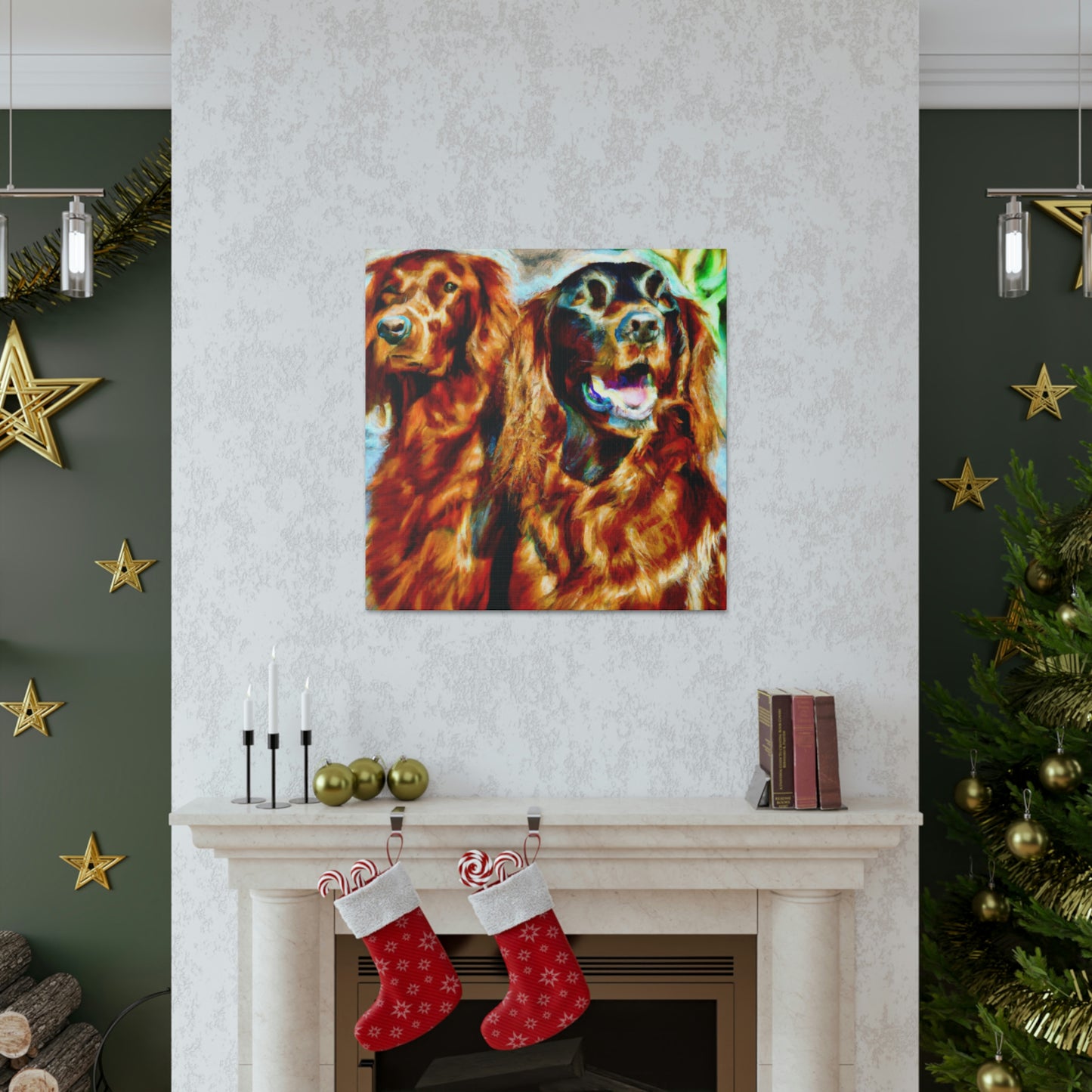 Irish Setter Symphony. - Canvas