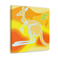 Kangaroo's Living Vividly - Canvas