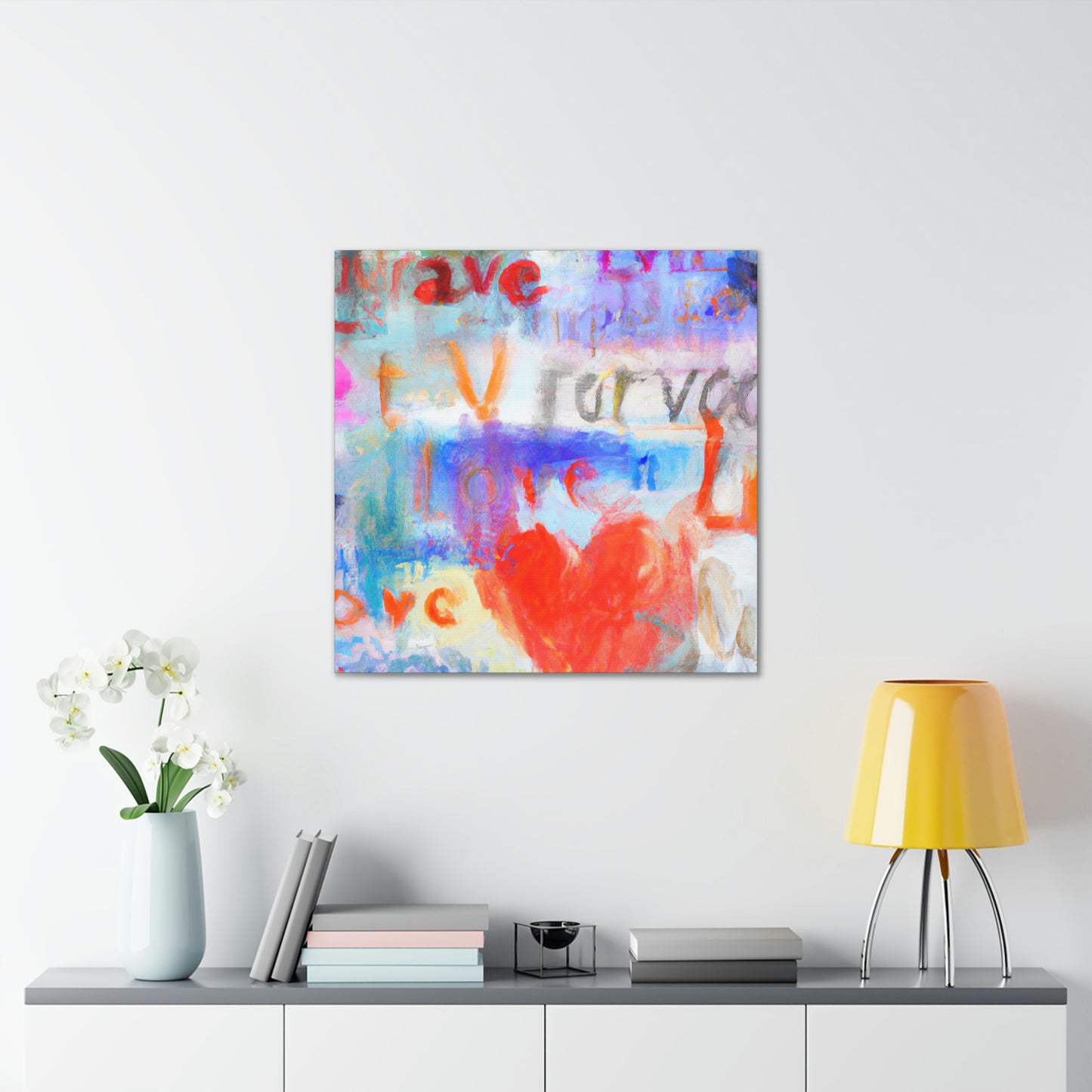 Love Letters in Hues - Canvas