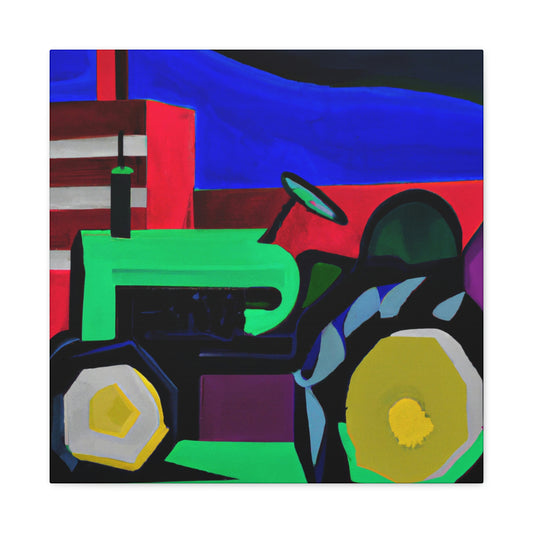 "Tractor Reimagined Deco" - Canvas