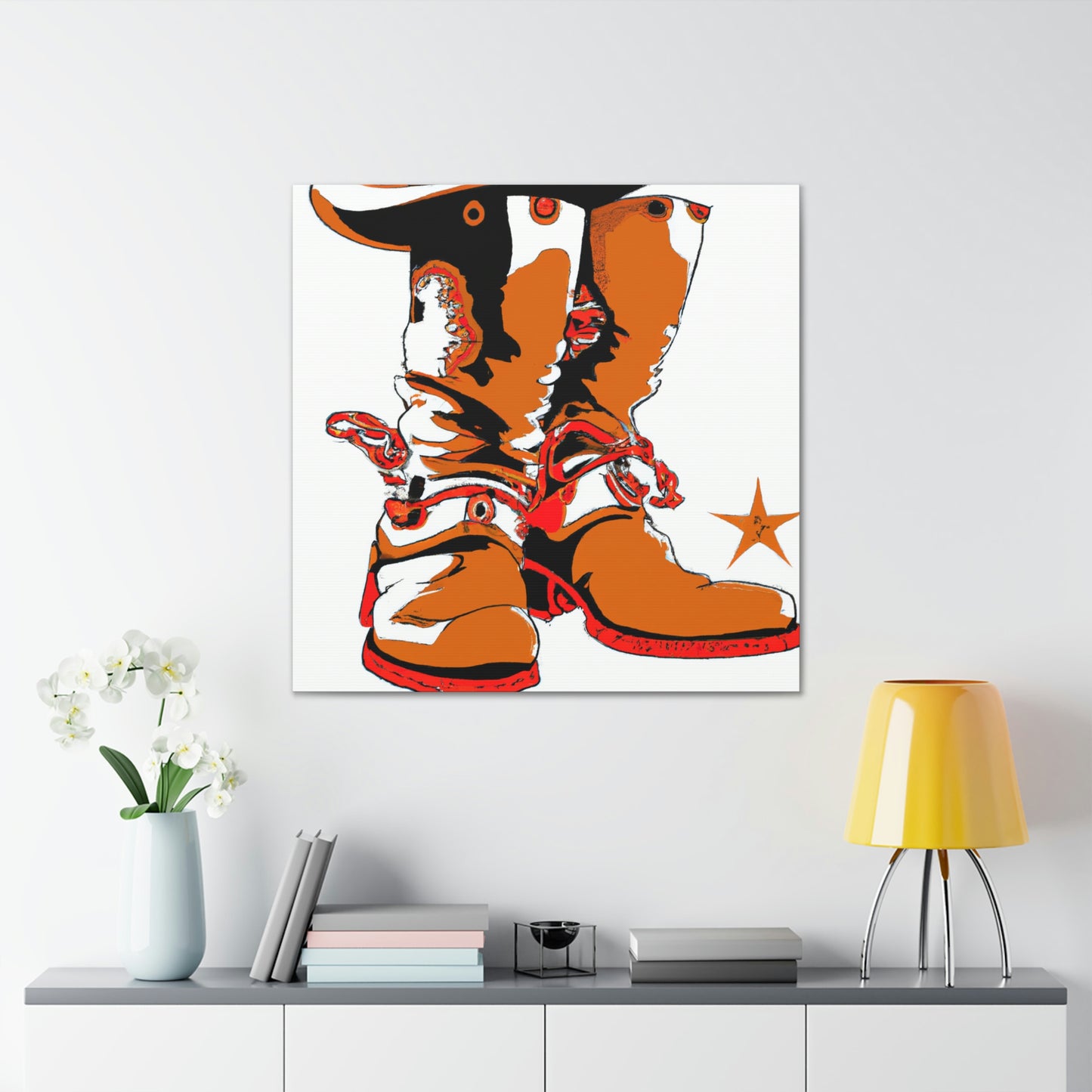 "Boots of Industrial Life" - Canvas