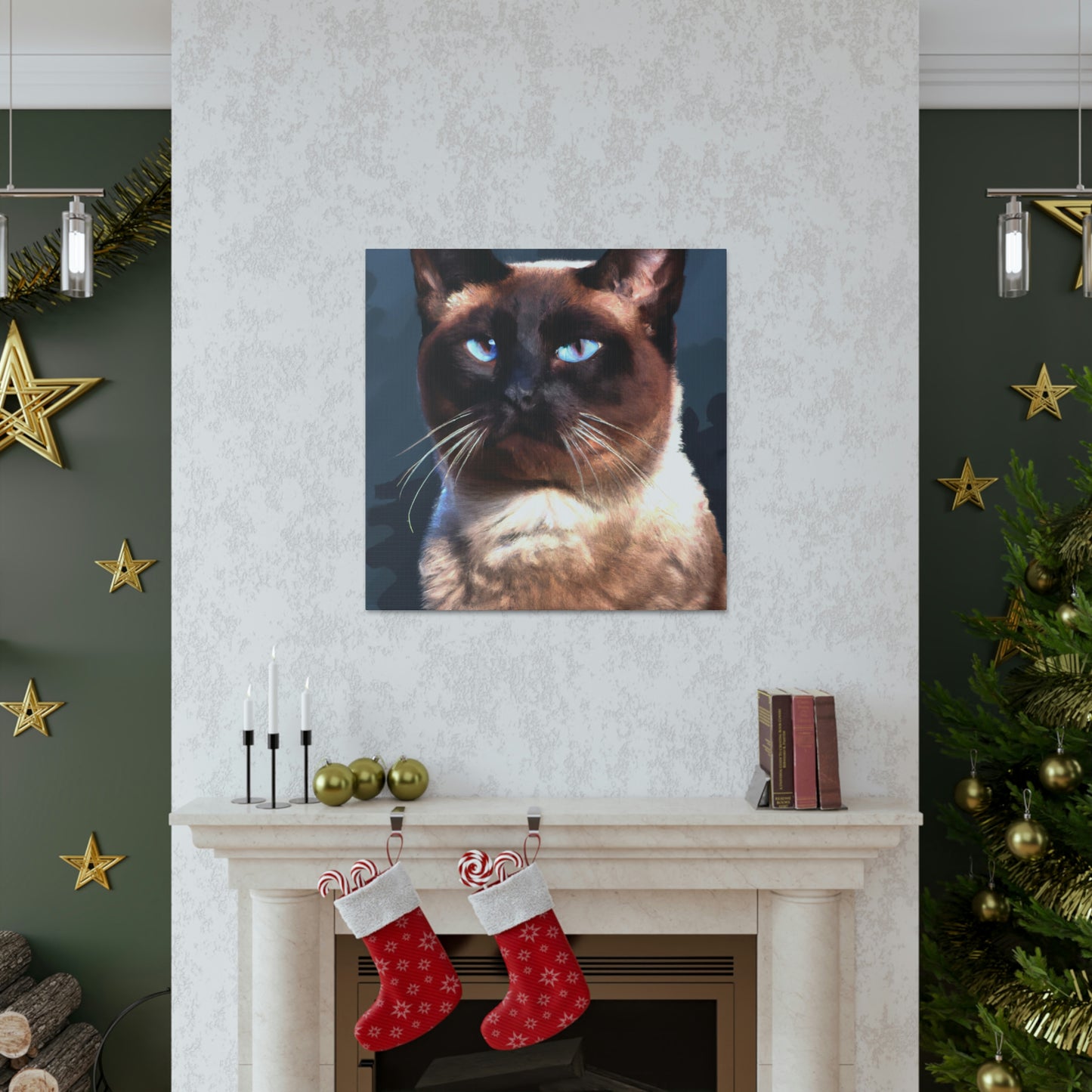 Siamese Sisters Portrait - Canvas