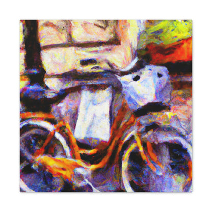 "Bicycle at Sunrise Impression" - Canvas