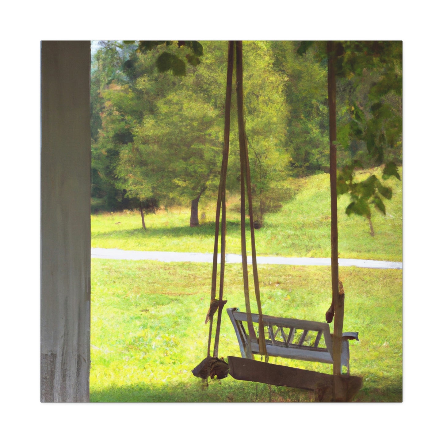 "Swinging on the Porch" - Canvas