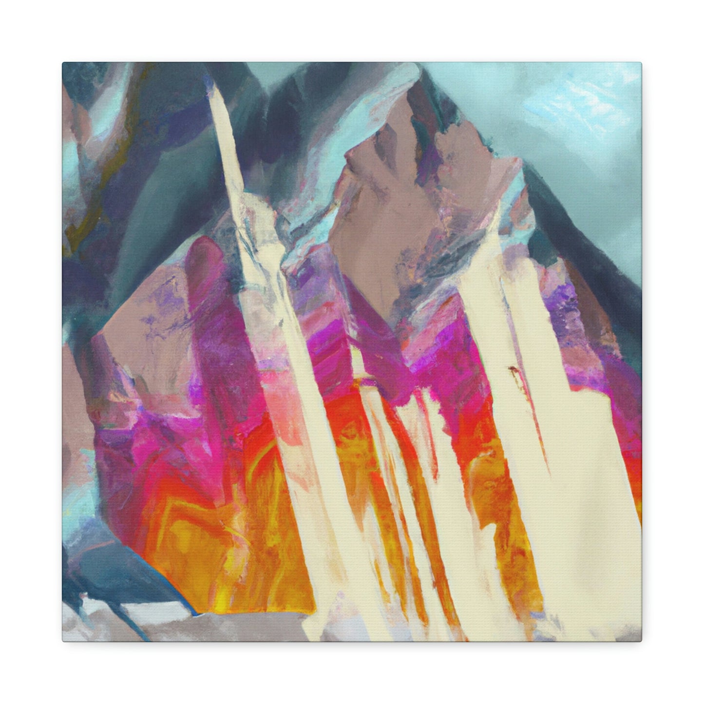 Mountain Abstract Mystery - Canvas