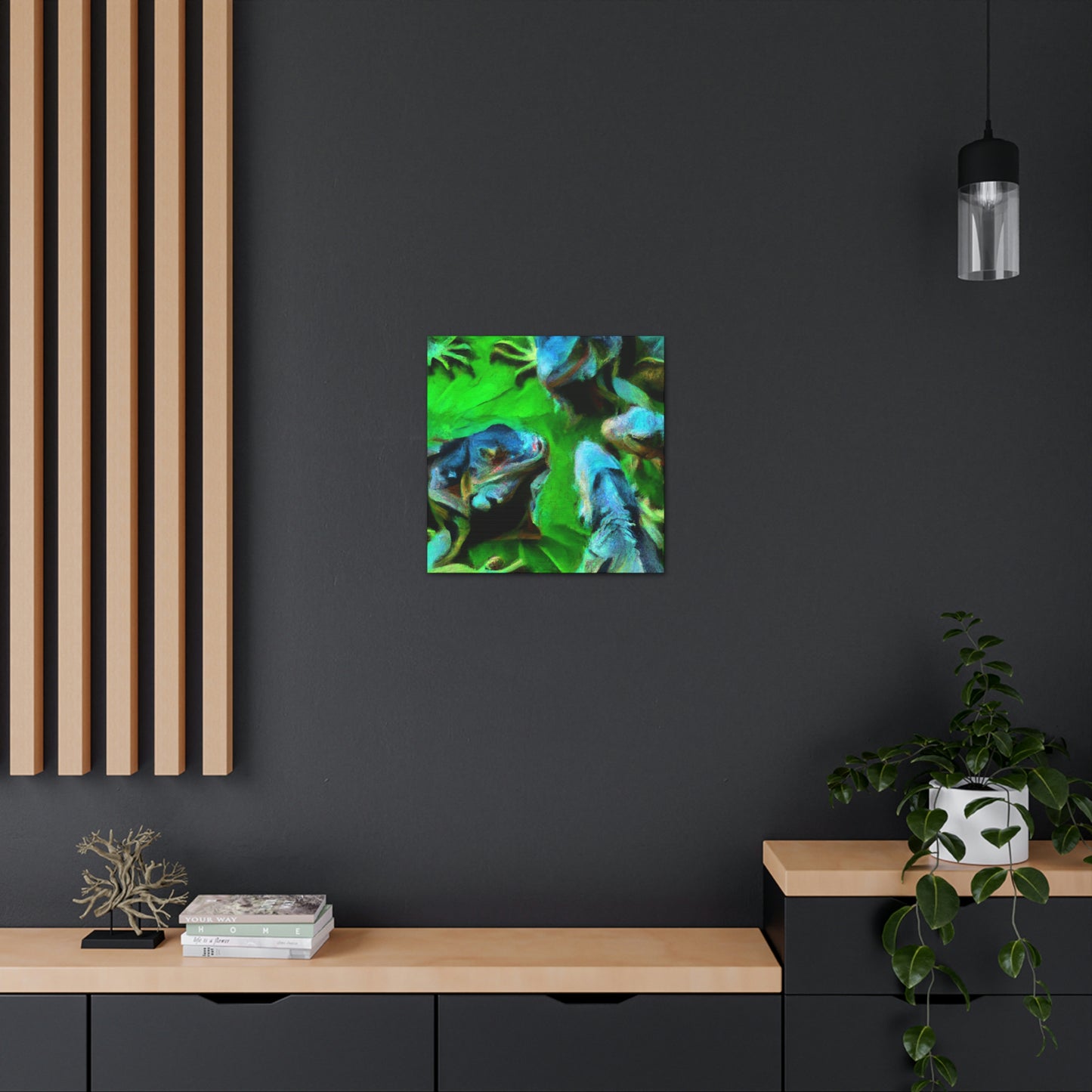 Iguanas in Impressionism - Canvas