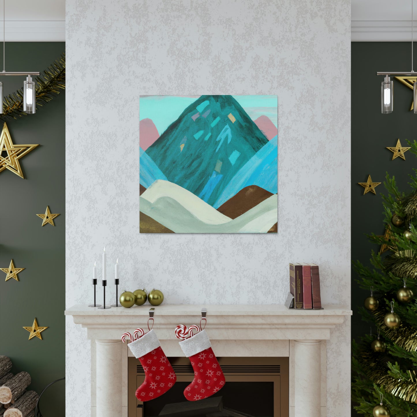 "Mountain Stillness Peaceful" - Canvas