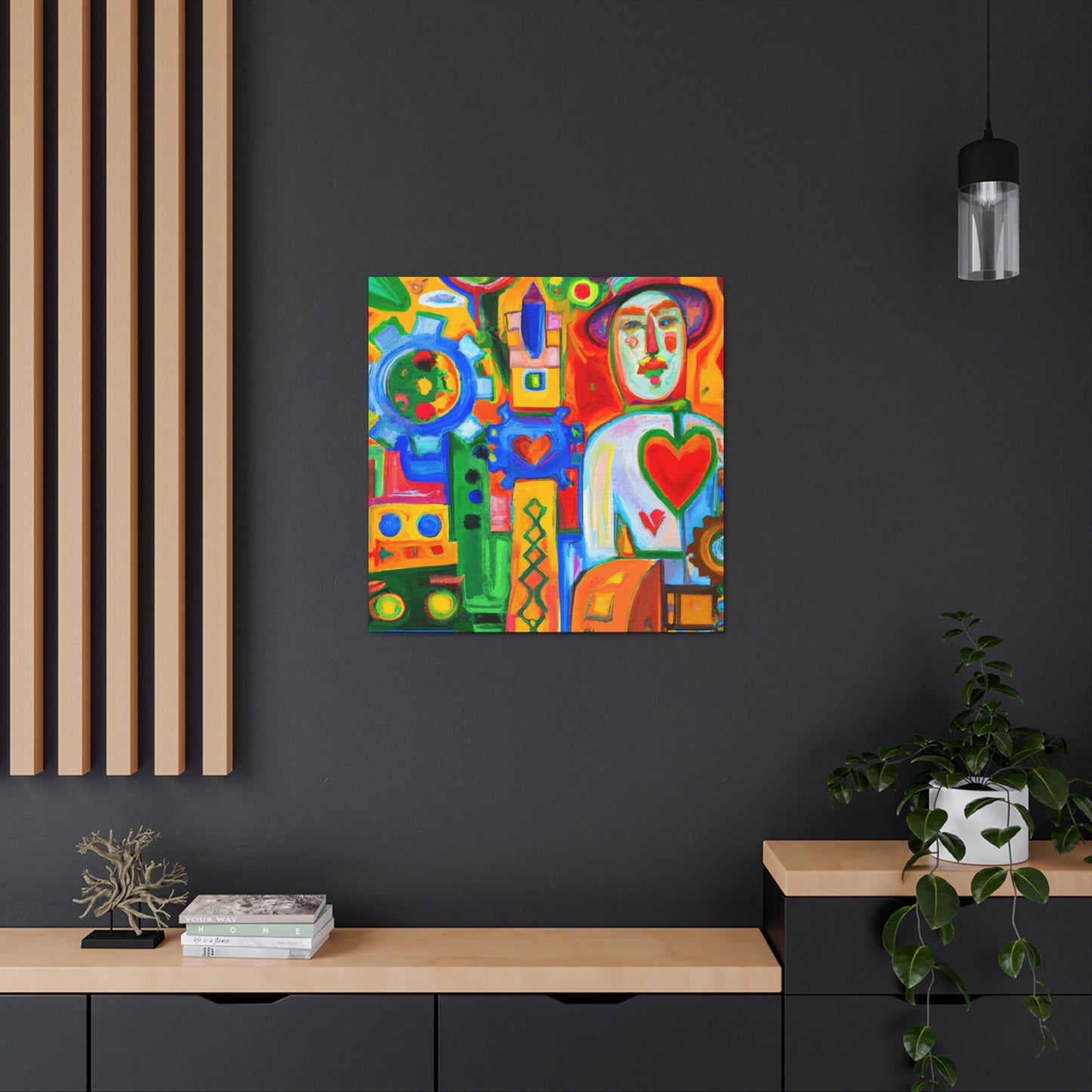 Engineer in Abstract Form - Canvas