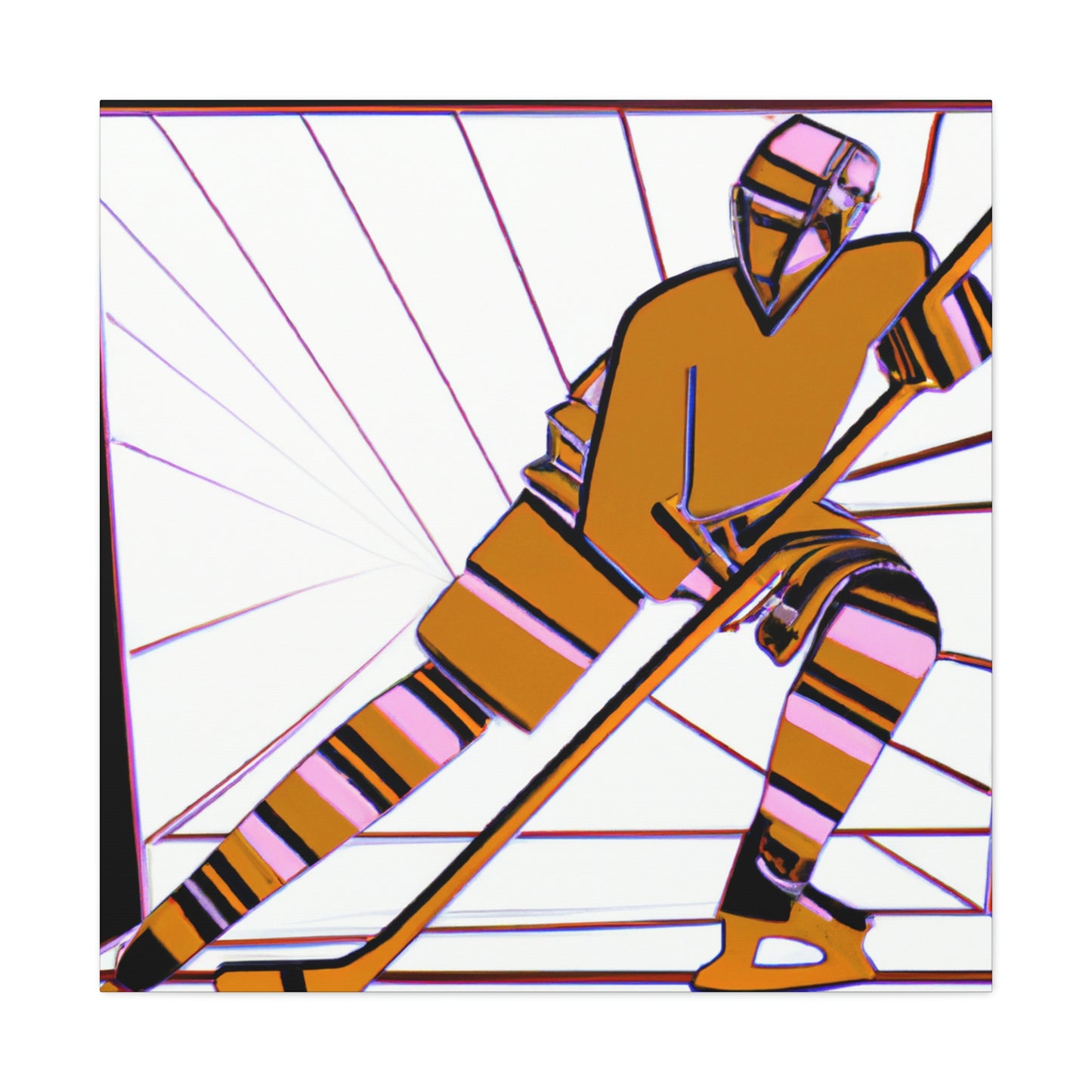 Hockey in Art Deco - Canvas