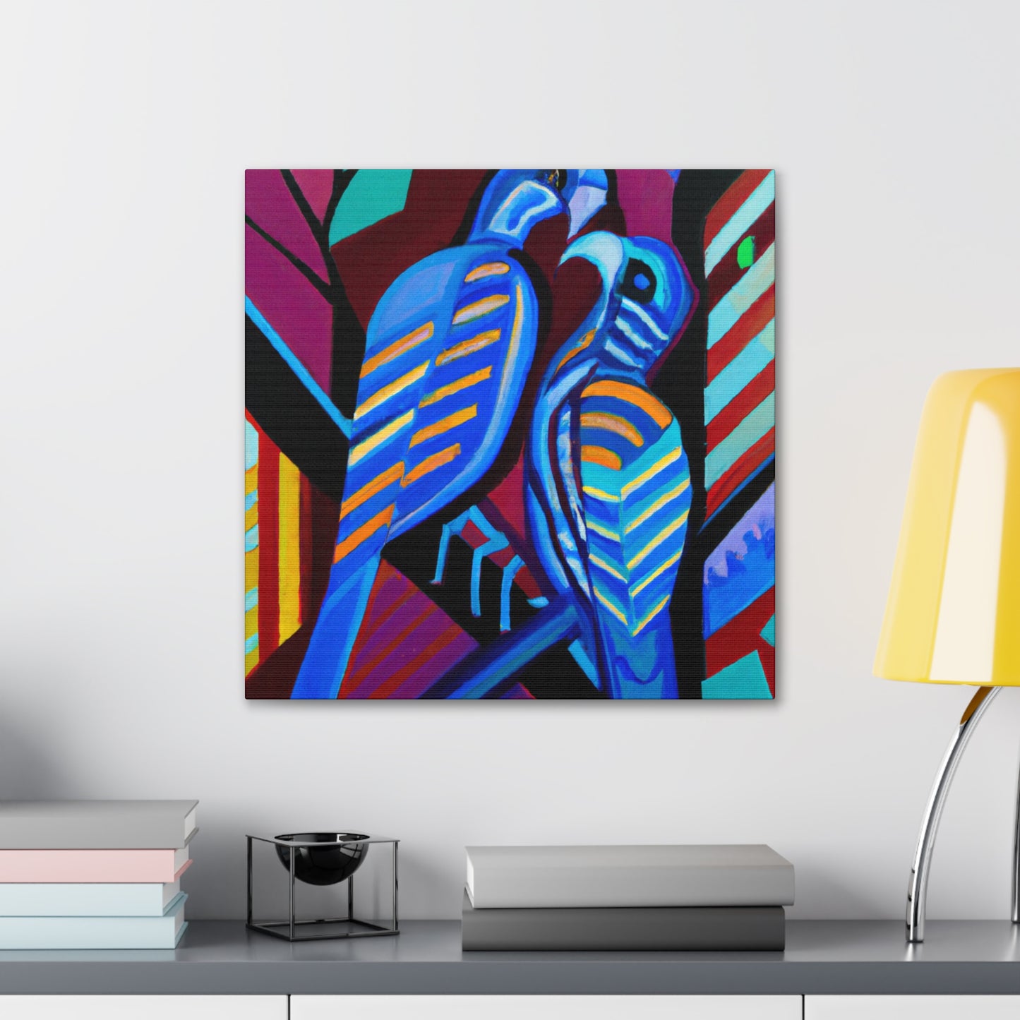 Loving Birds Flourish - Canvas