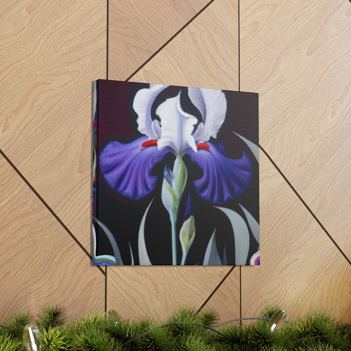 Dancing Iridescent Iris - Canvas