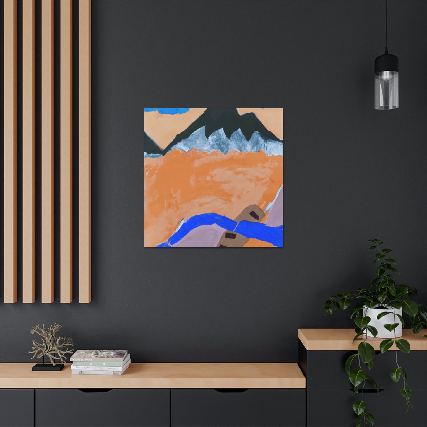 Mountain Majesty Ablaze - Canvas