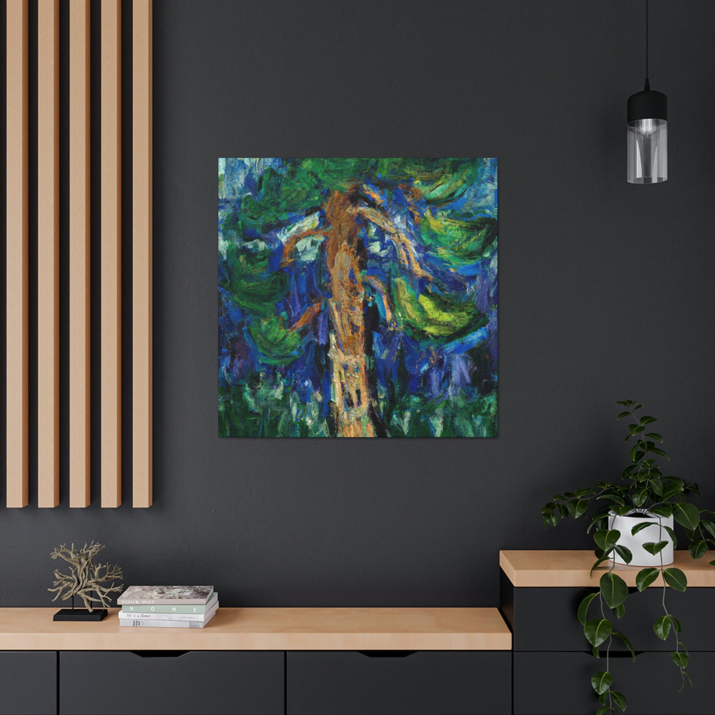 "Pine Tree Lyrical Magic" - Canvas