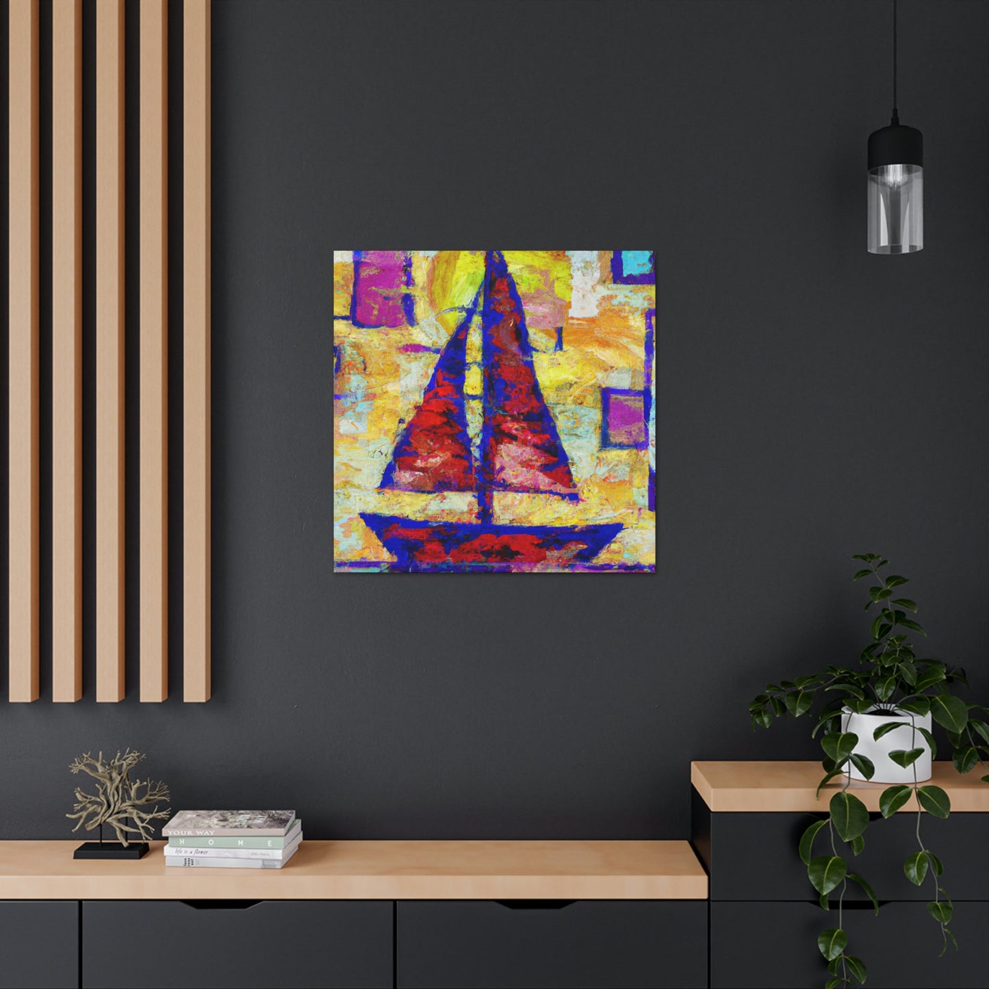 Sailboat on the Horizon - Canvas