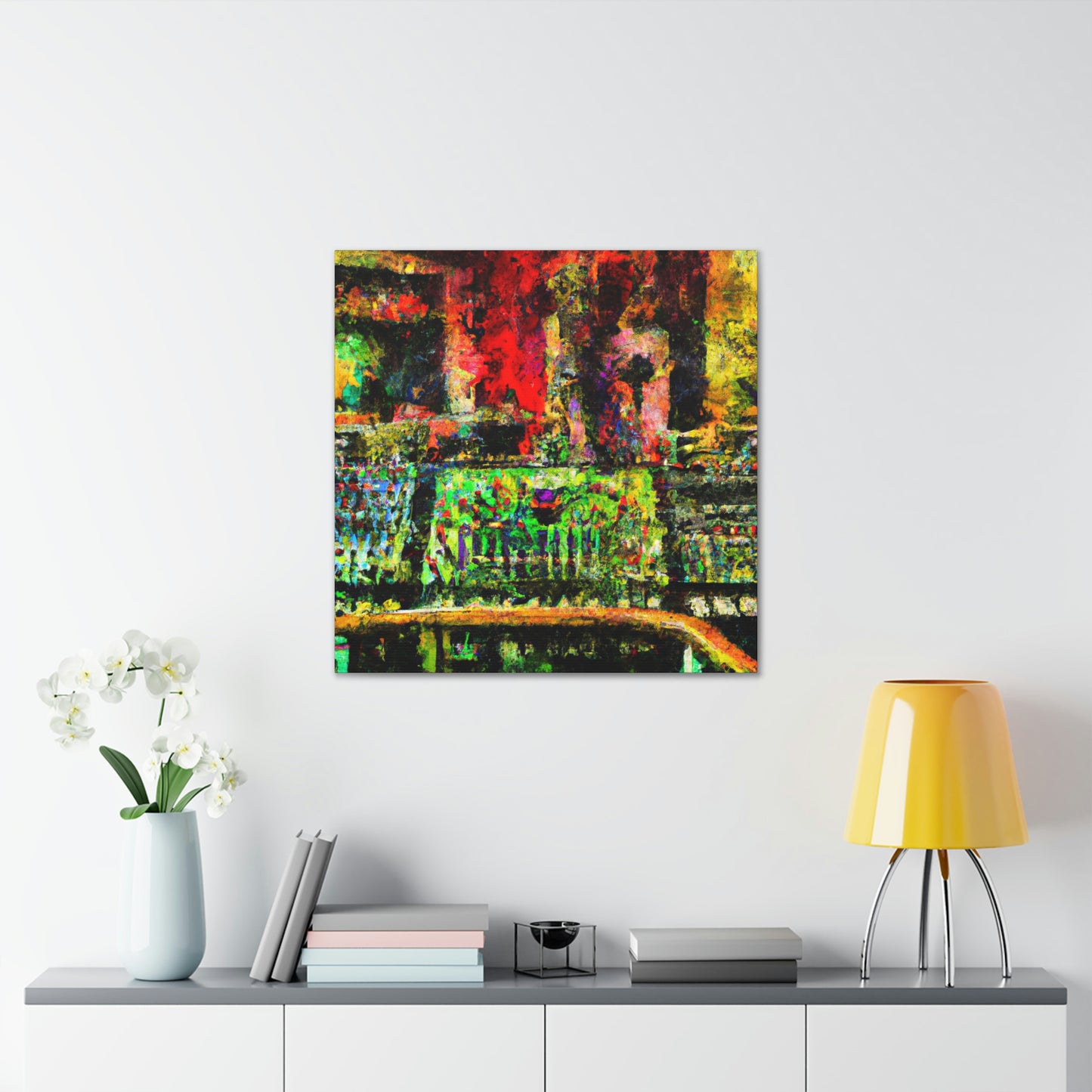 "Mixing Board Melody" - Canvas