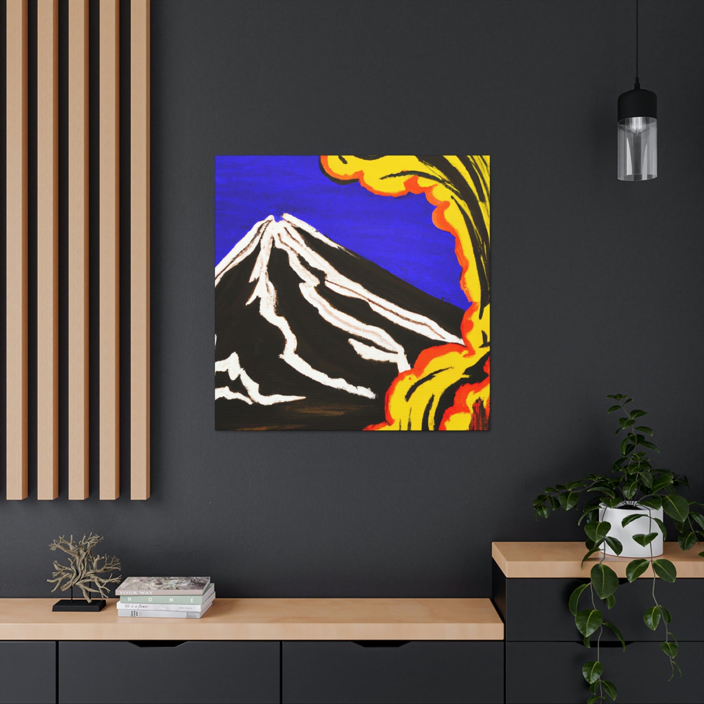 "Volcano On Fire!" - Canvas