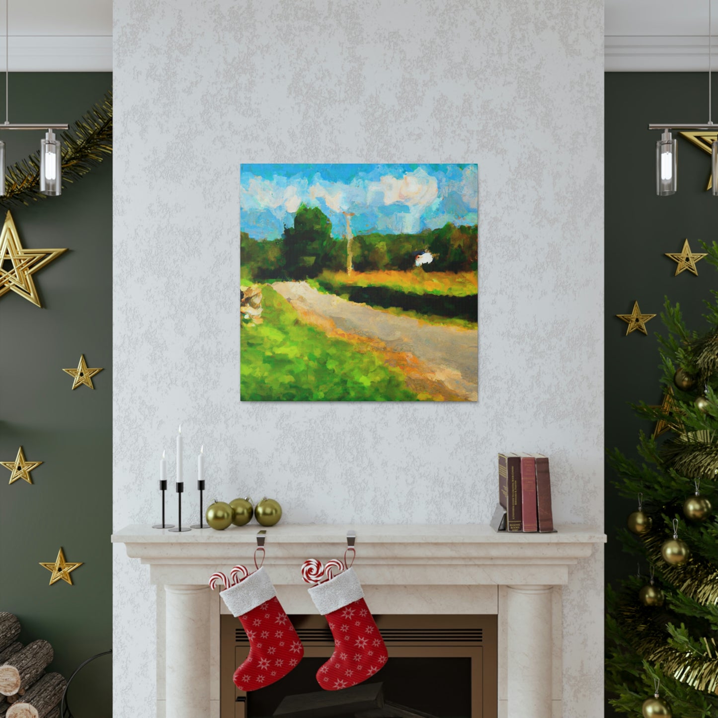 "Country Road Impressionism" - Canvas