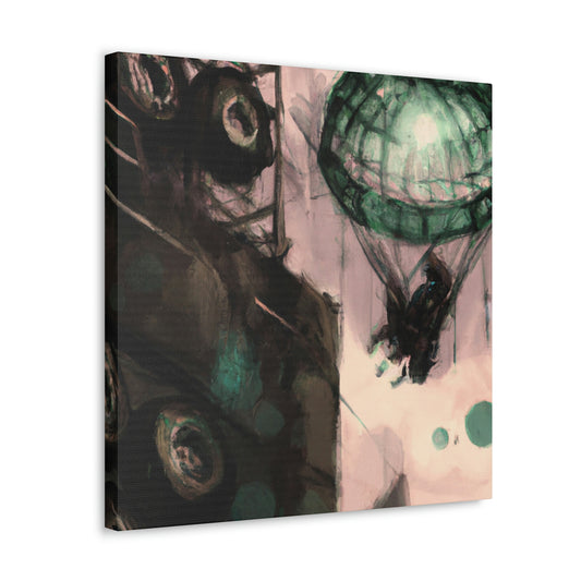 Paratrooper's Suspended Voyage - Canvas