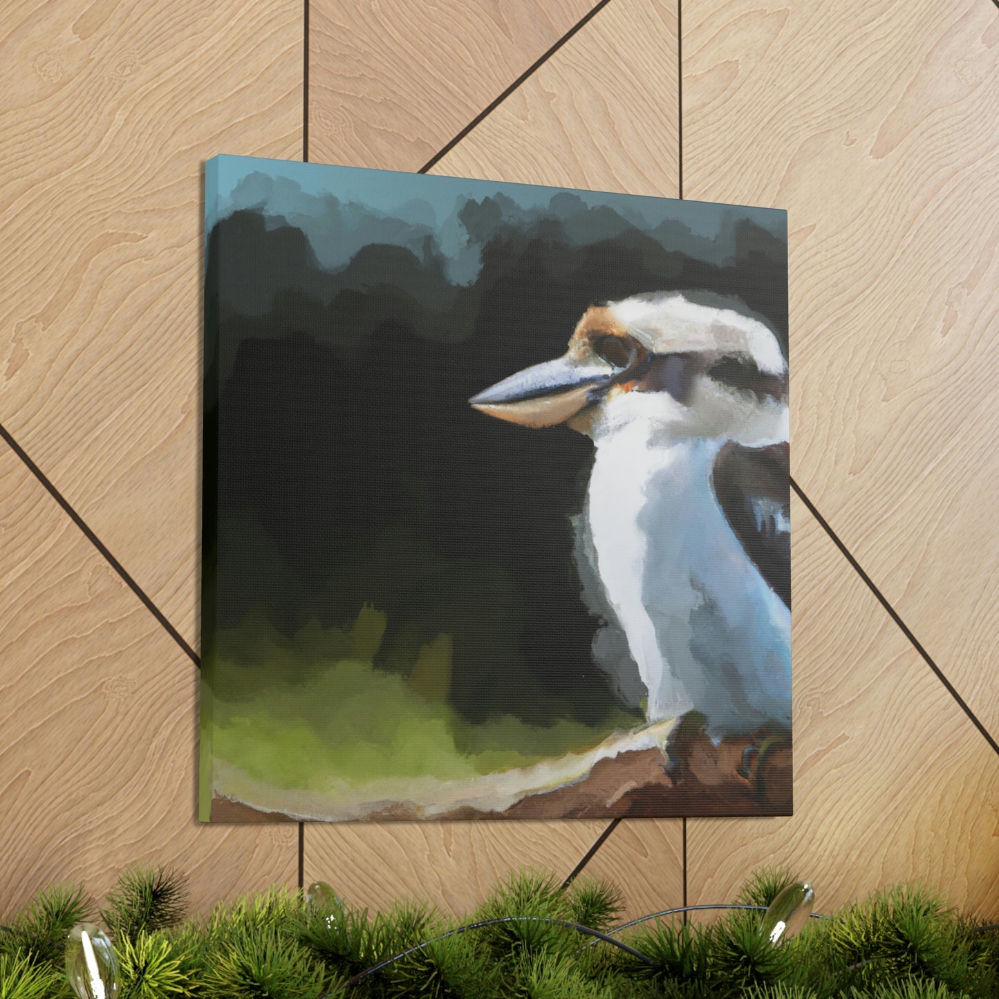 Kookaburra Chaos Paint. - Canvas