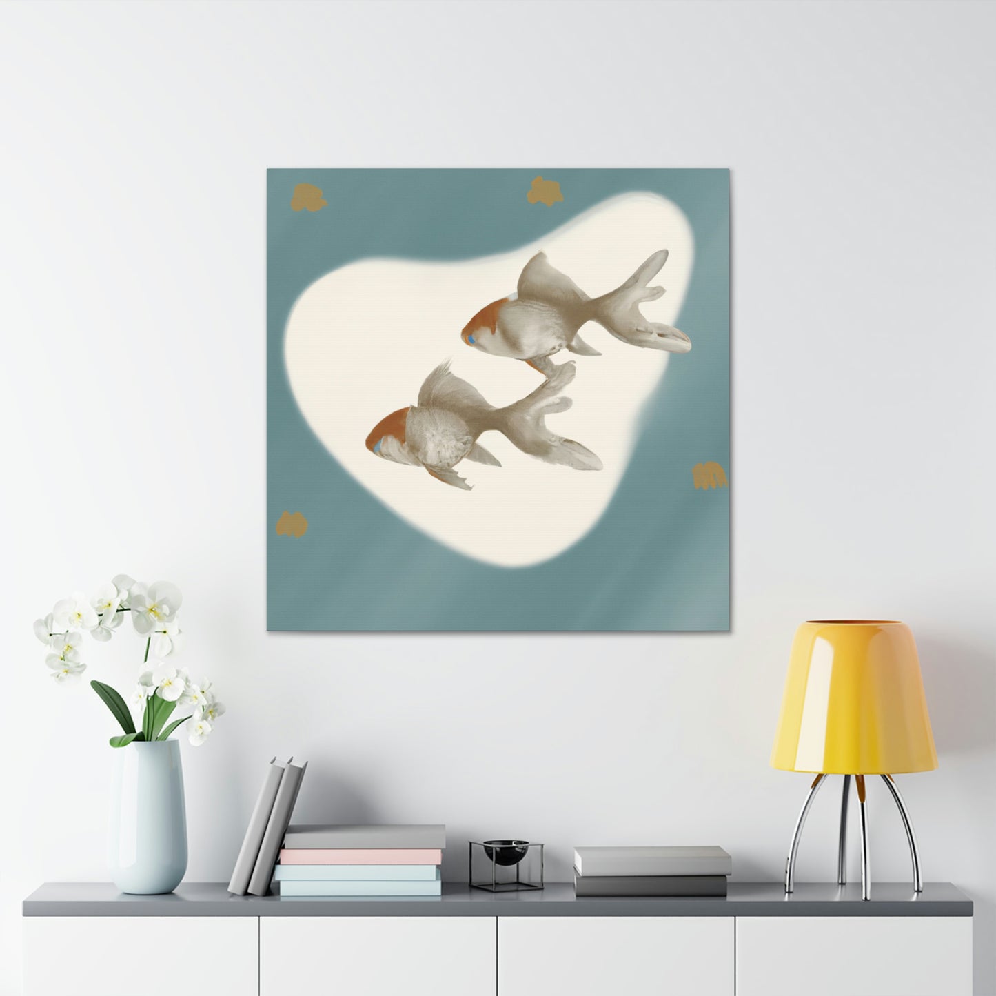 Golden Seafaring Steeds - Canvas