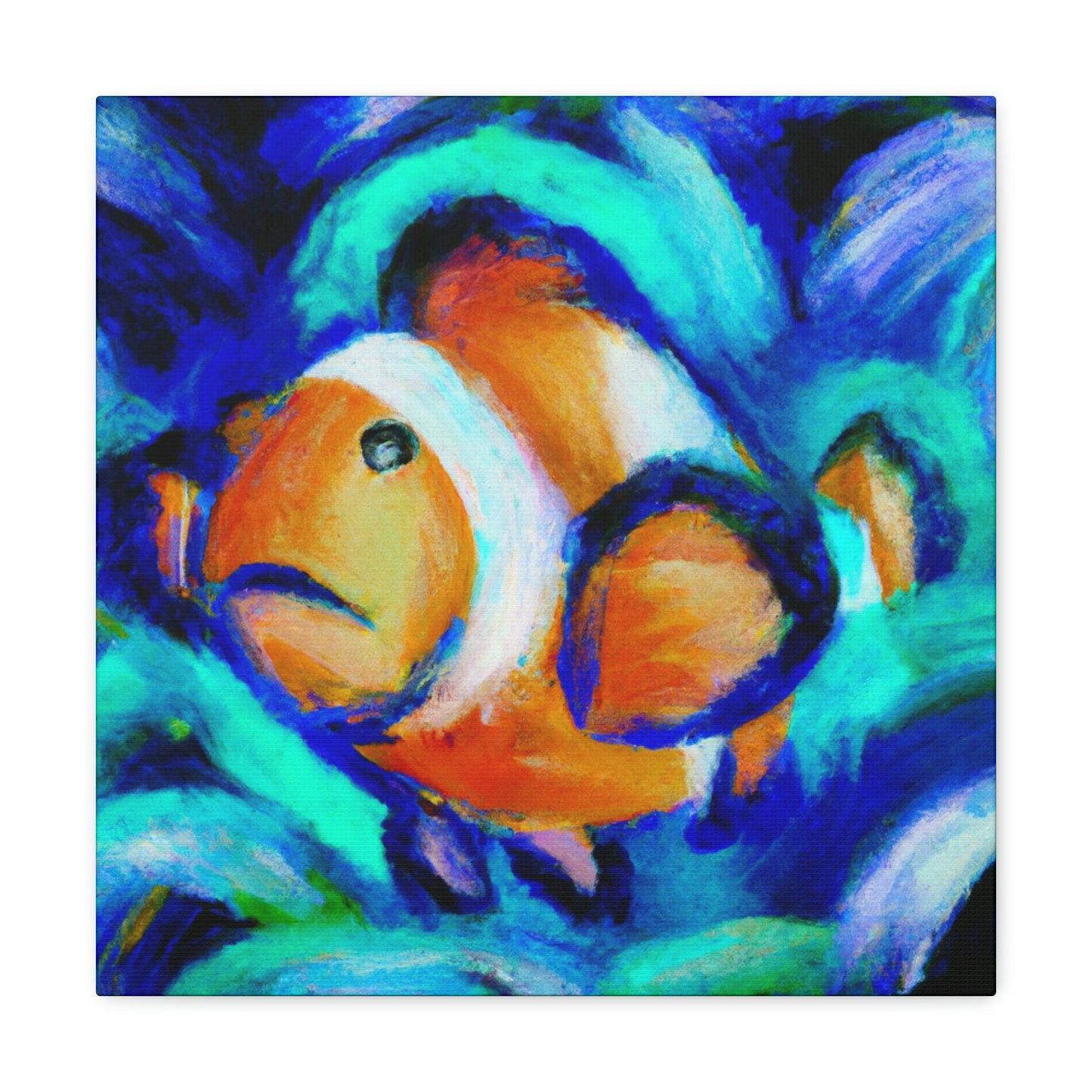 Clownfish in Expressionism - Canvas