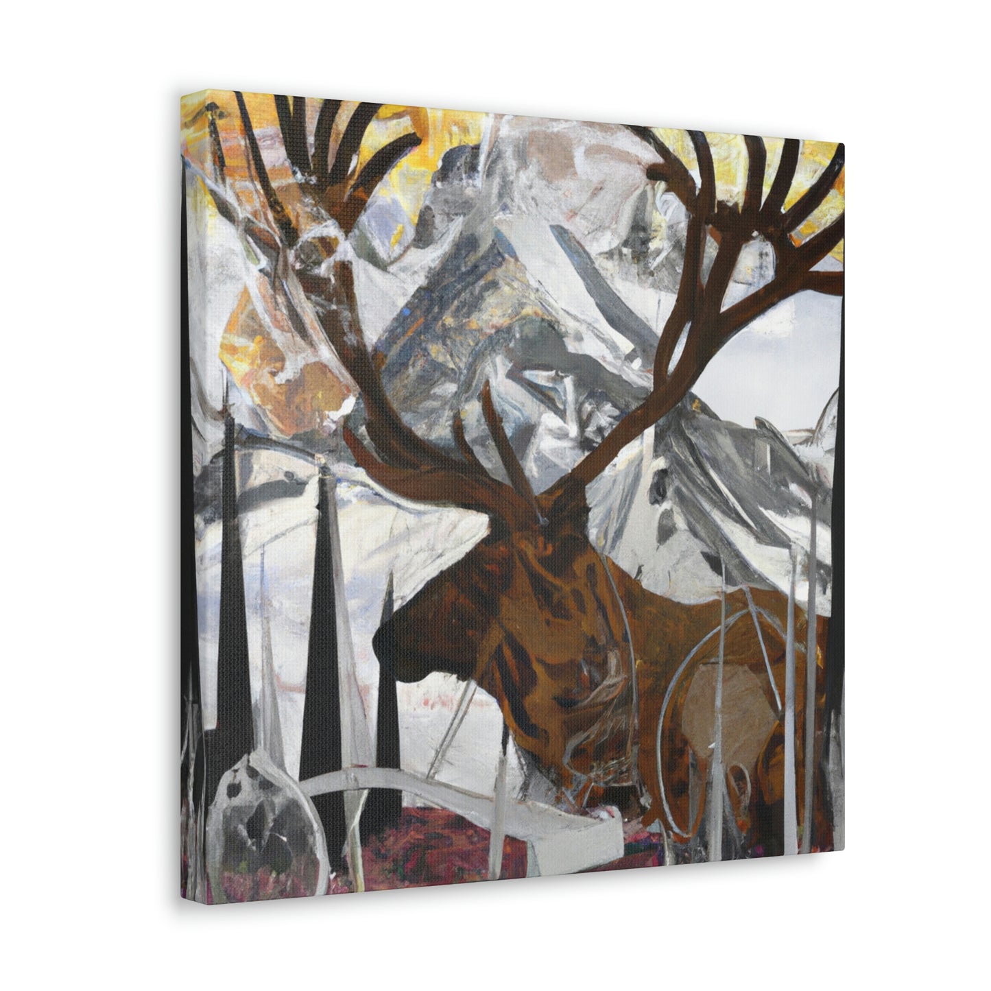 Elk of Art Deco - Canvas