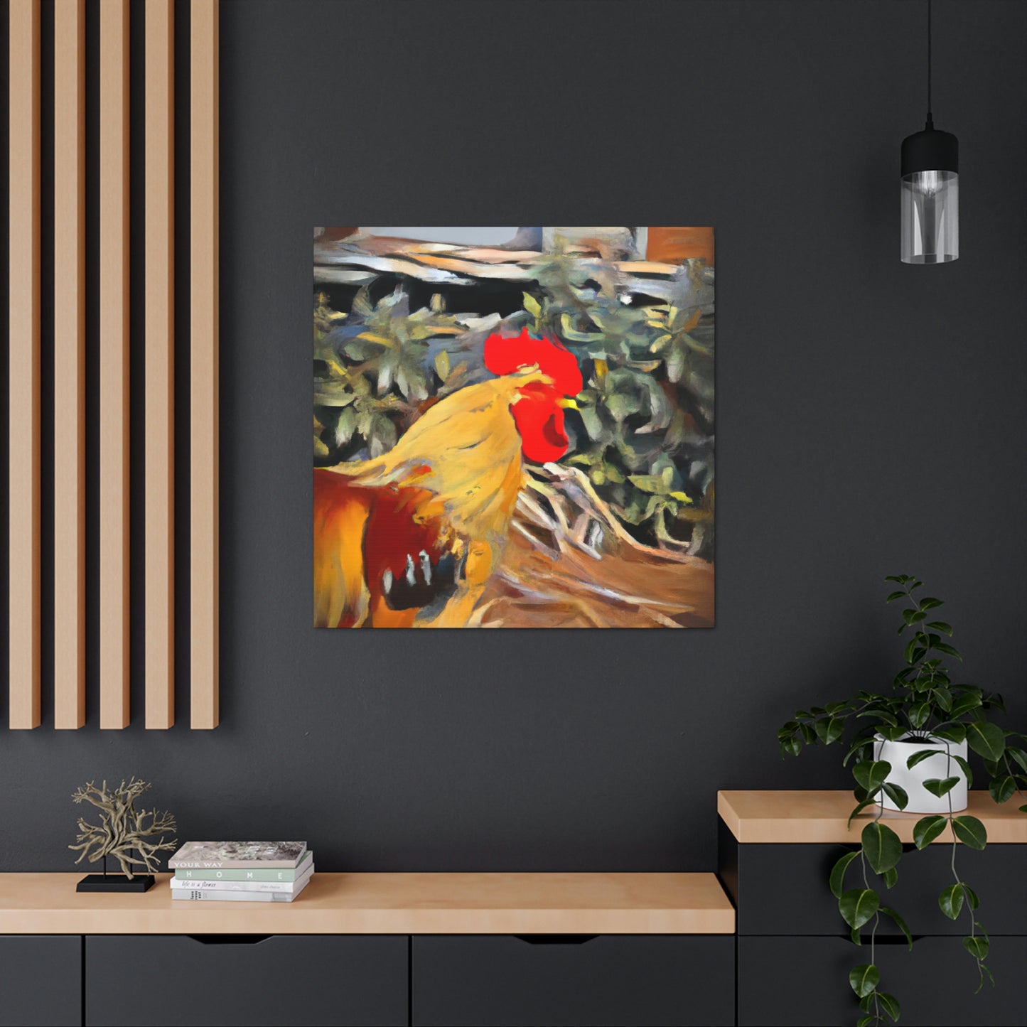 "The Cocky Rooster" - Canvas