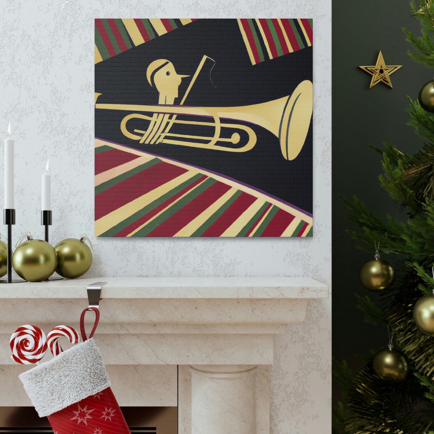 Resounding Jazz Trumpets - Canvas