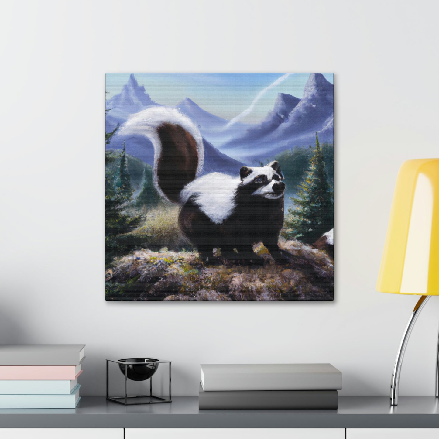 Skunk in Baroque. - Canvas