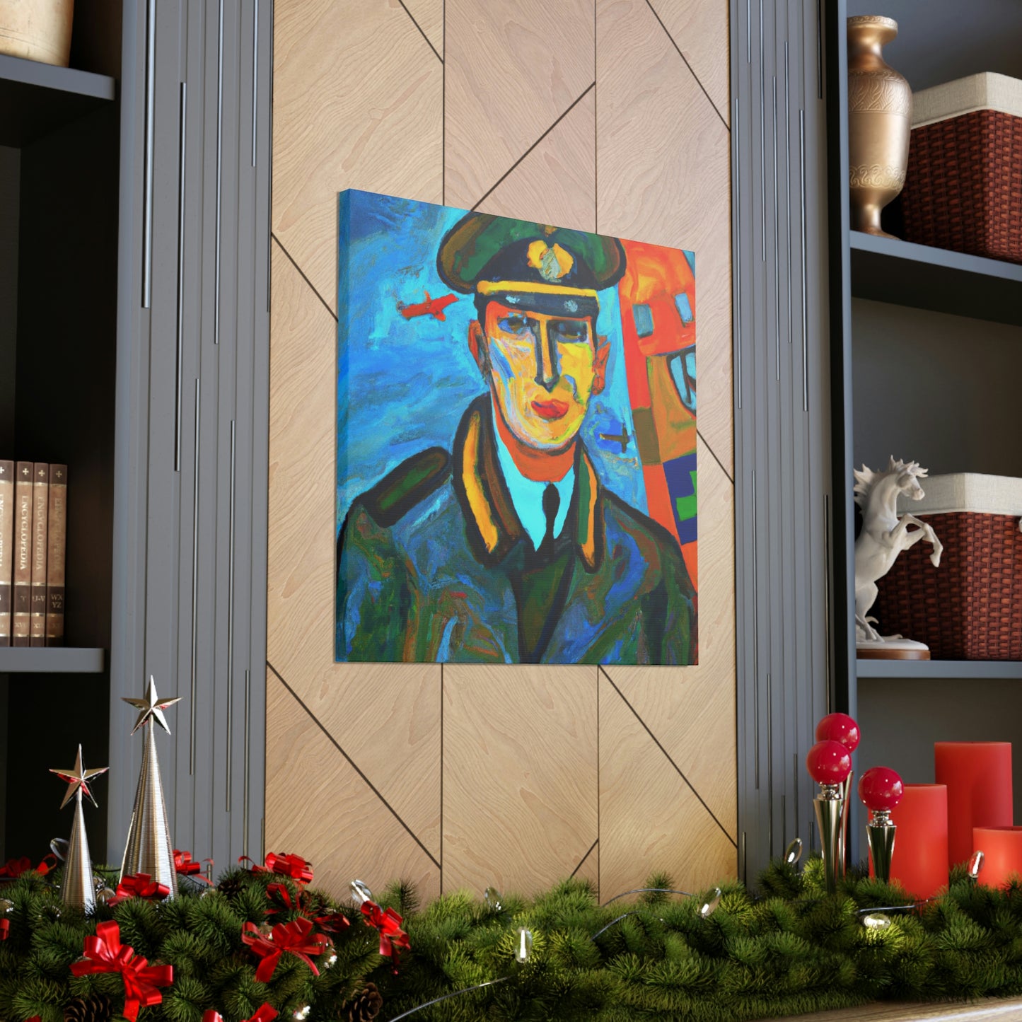 Navy Pilot in Fauve - Canvas