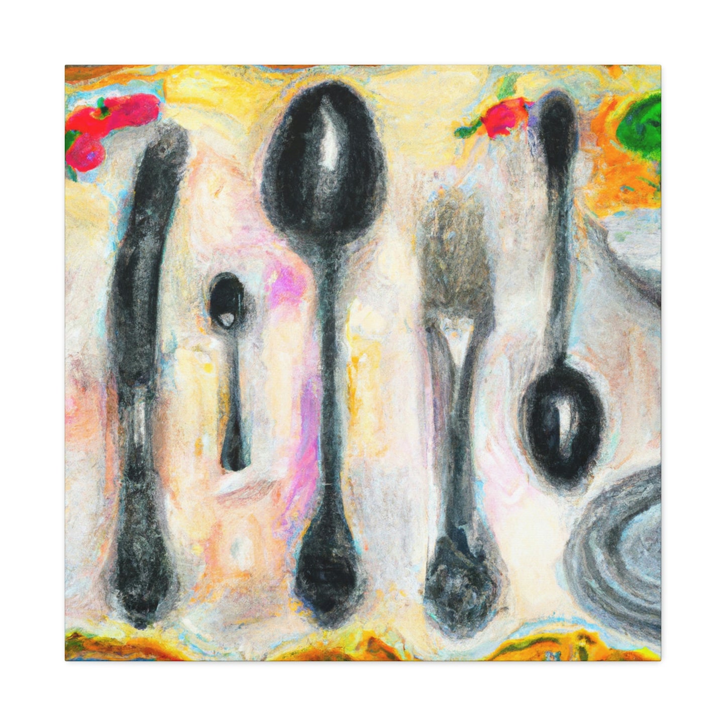 "Silverware in Expressionism" - Canvas