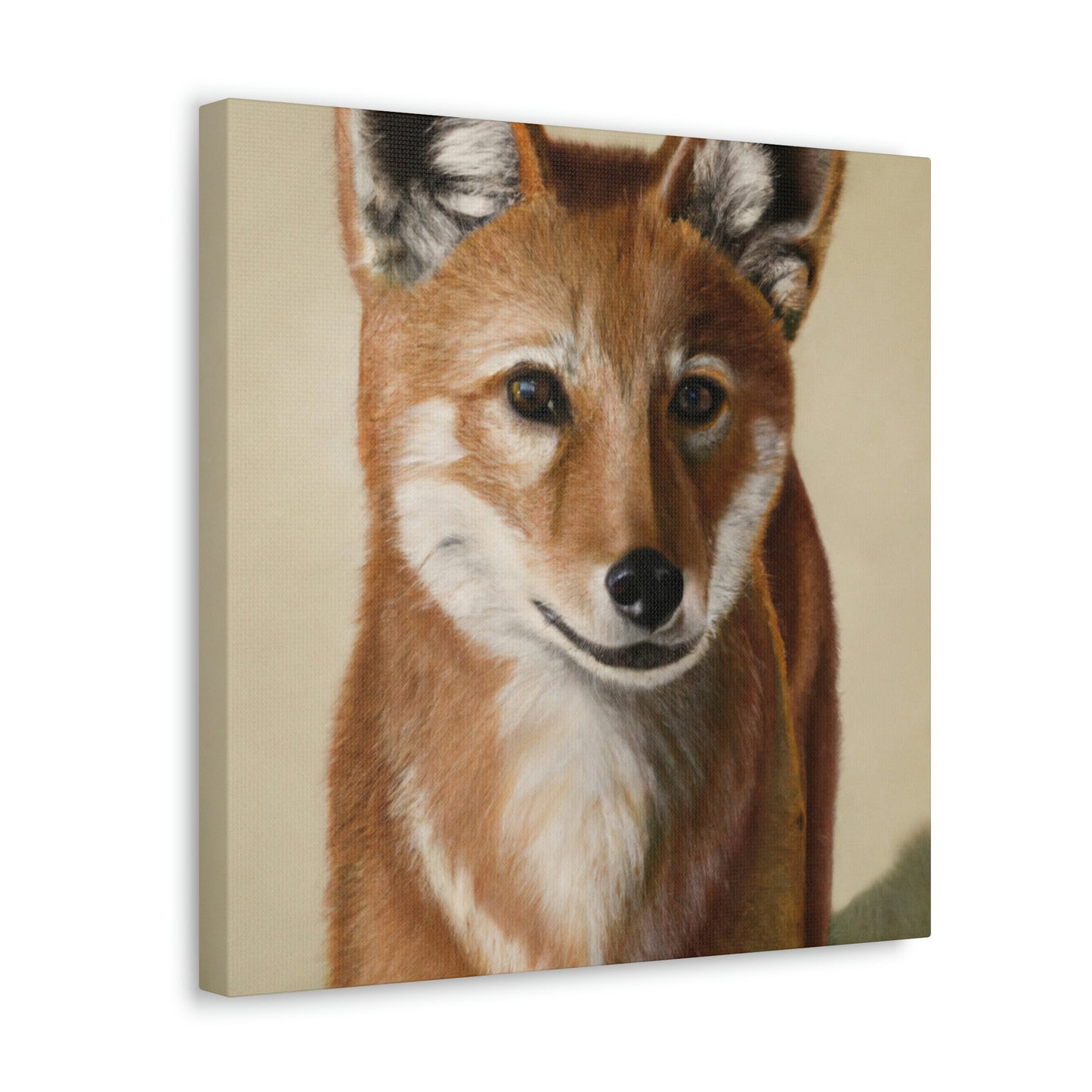 Dhole in Hyperrealism - Canvas