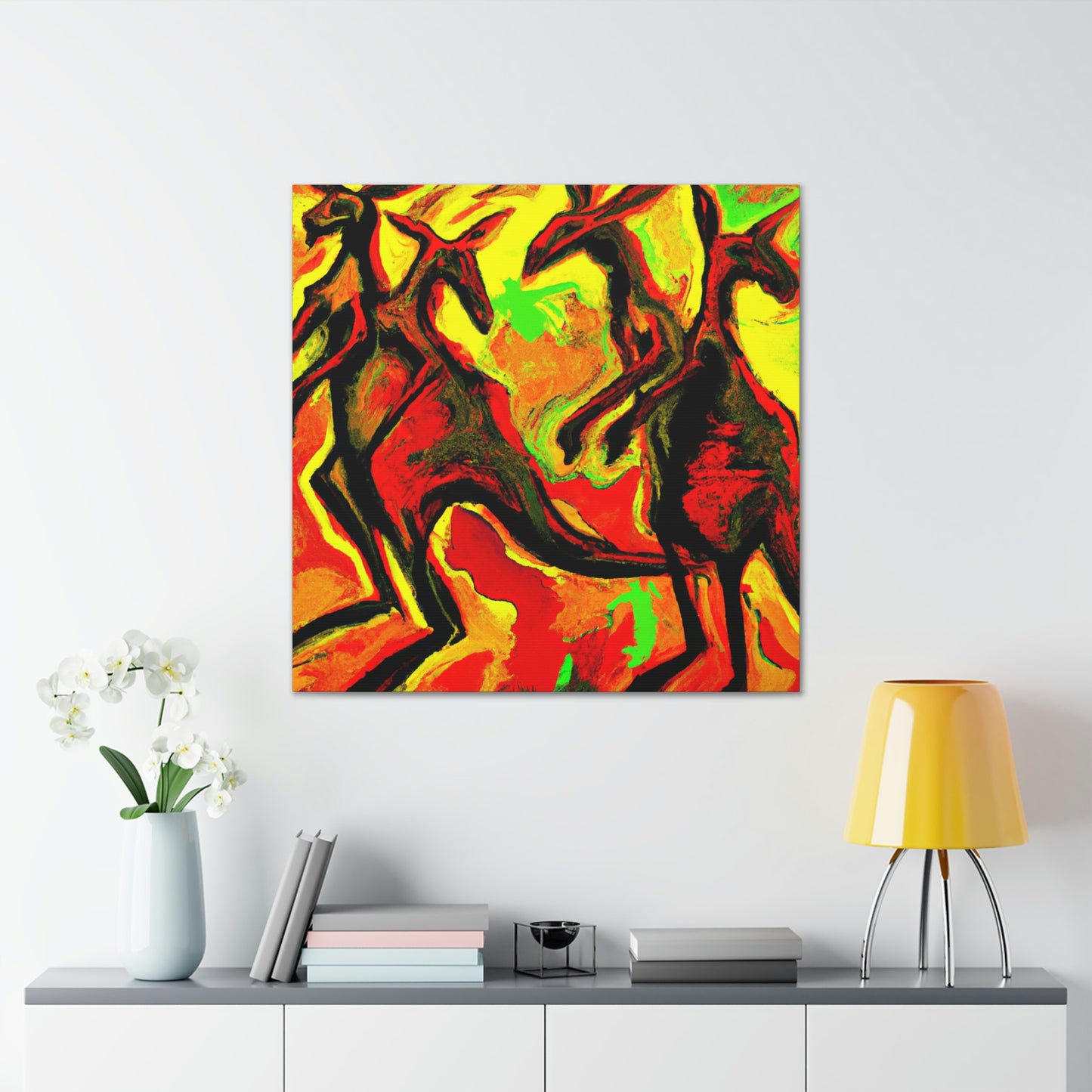 Kangaroos in Expressionism - Canvas