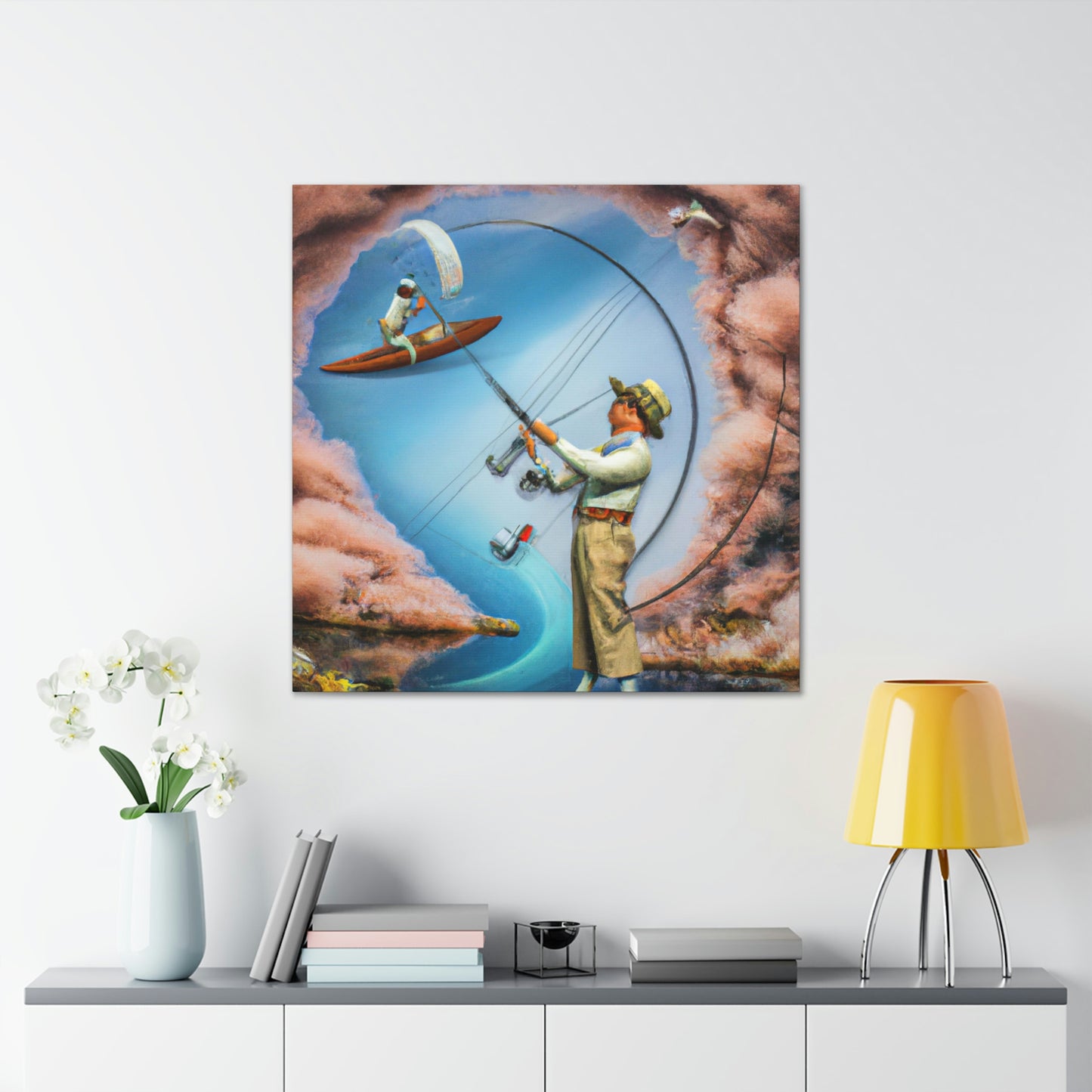 "Fly Fishing Fantasy Dream" - Canvas