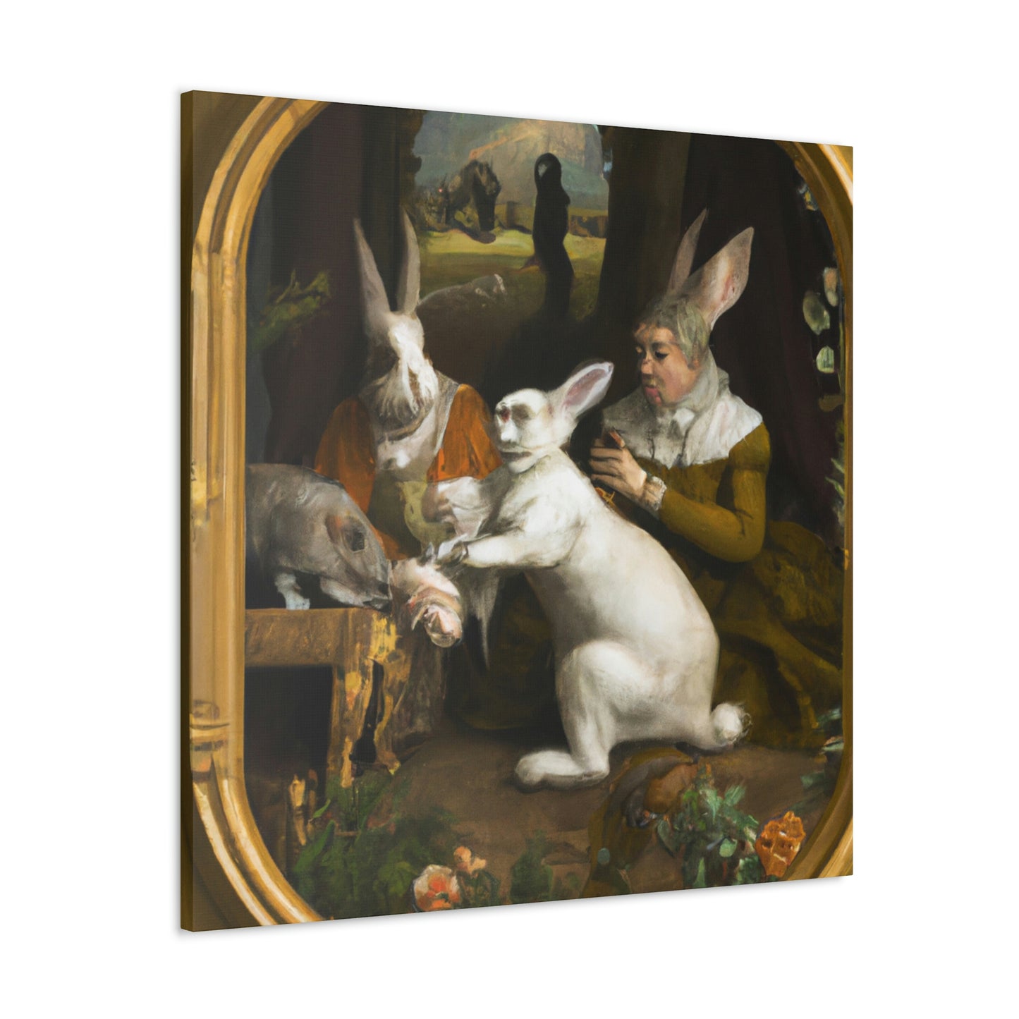 "Rabbit of the Renaissance" - Canvas