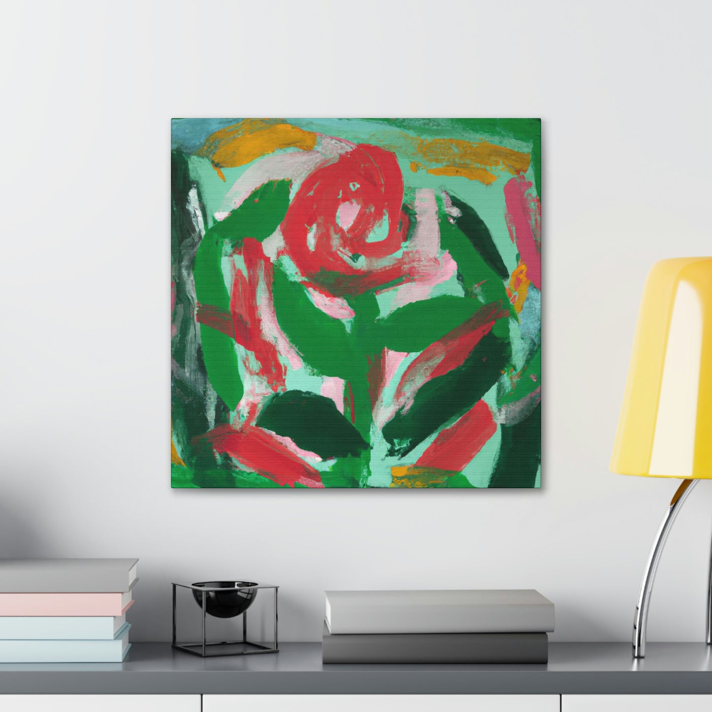 "Rose in Expressionism Era" - Canvas