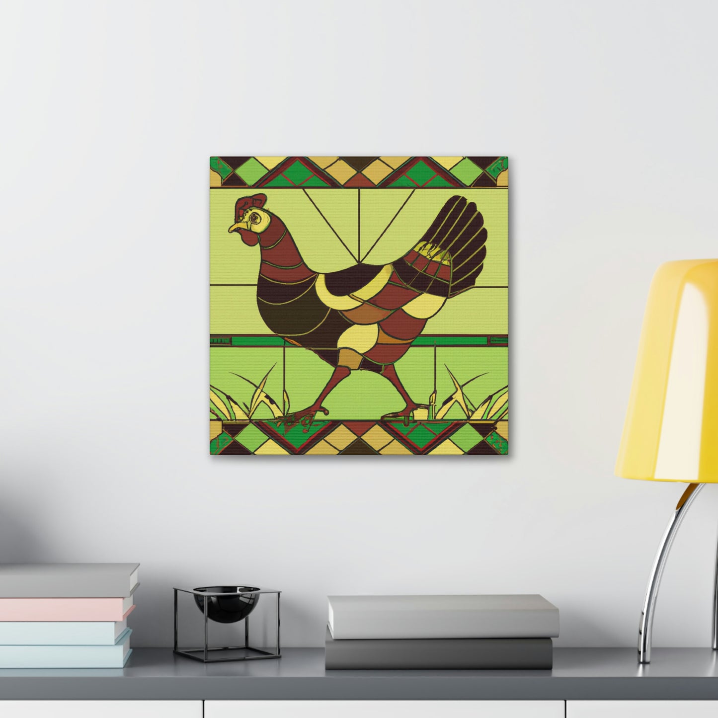 "Hen in the Roaring Twenties" - Canvas