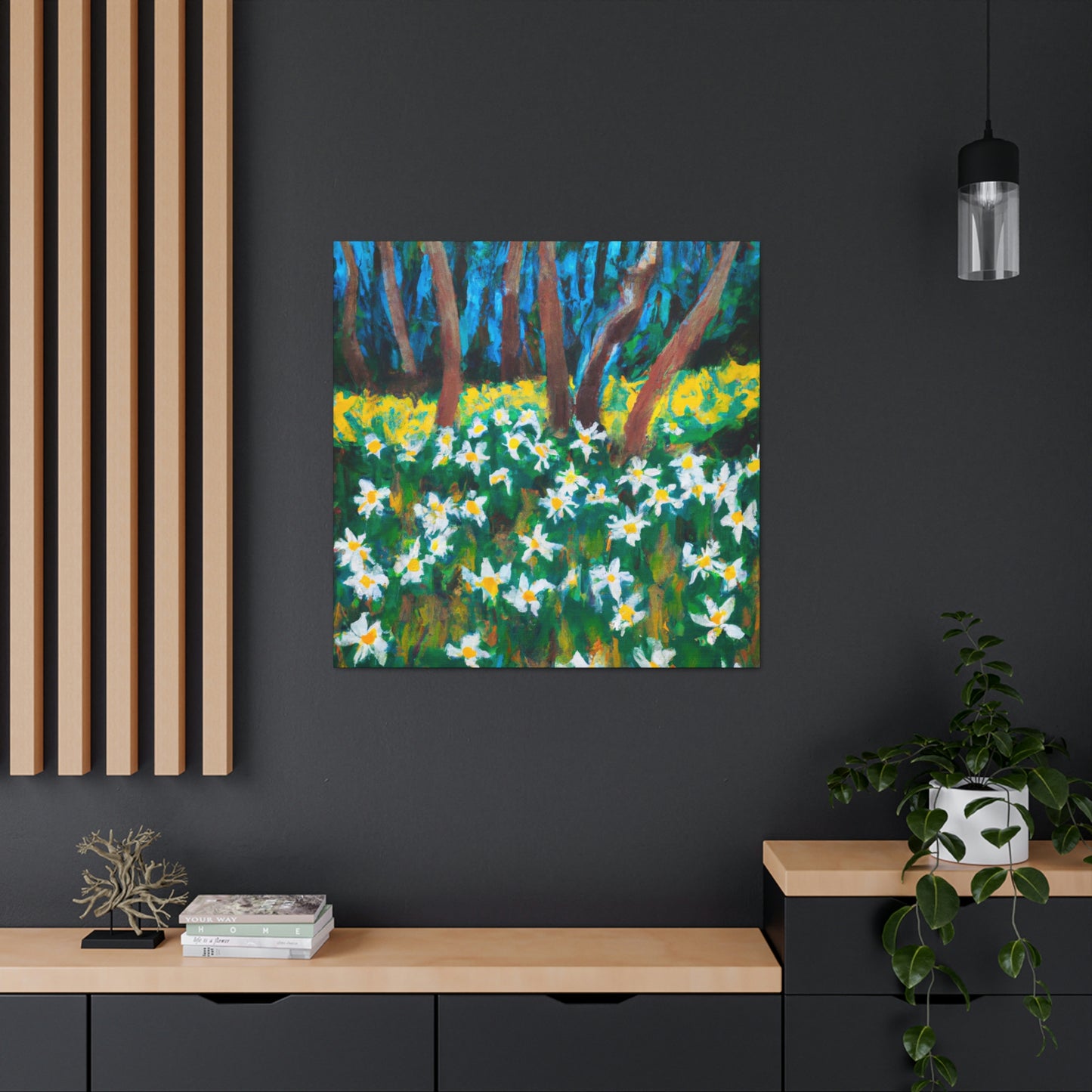 "Daffodil: Awe Ablaze" - Canvas