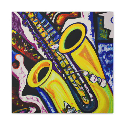 "Saxophone in Motion" - Canvas