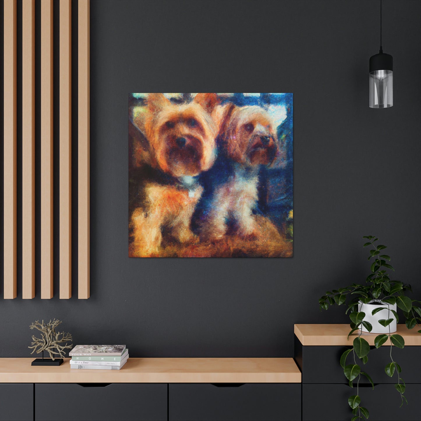 Puppy Love Impressionism - Canvas