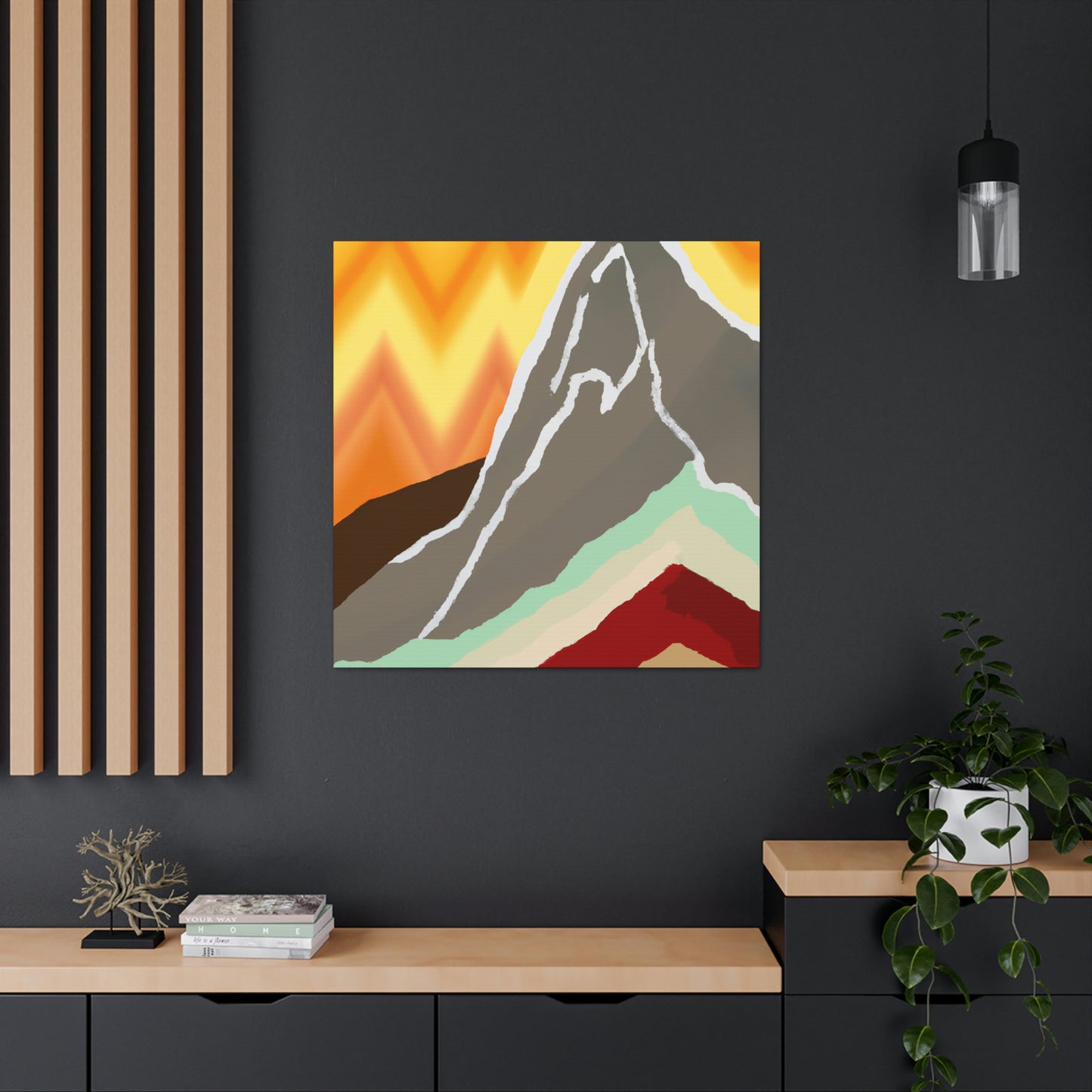 "Mountainous Abstract Dream" - Canvas