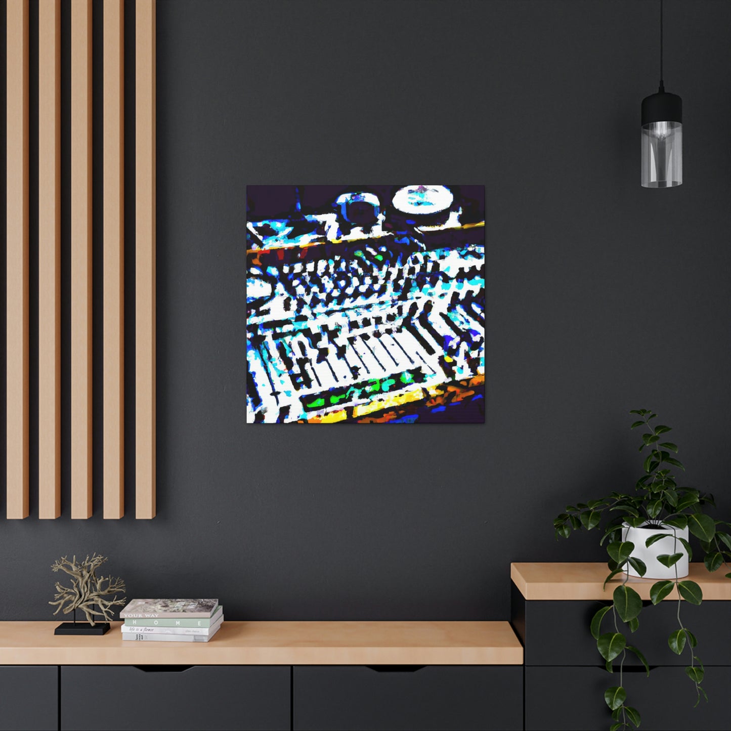 "Mixing Board Melodies" - Canvas