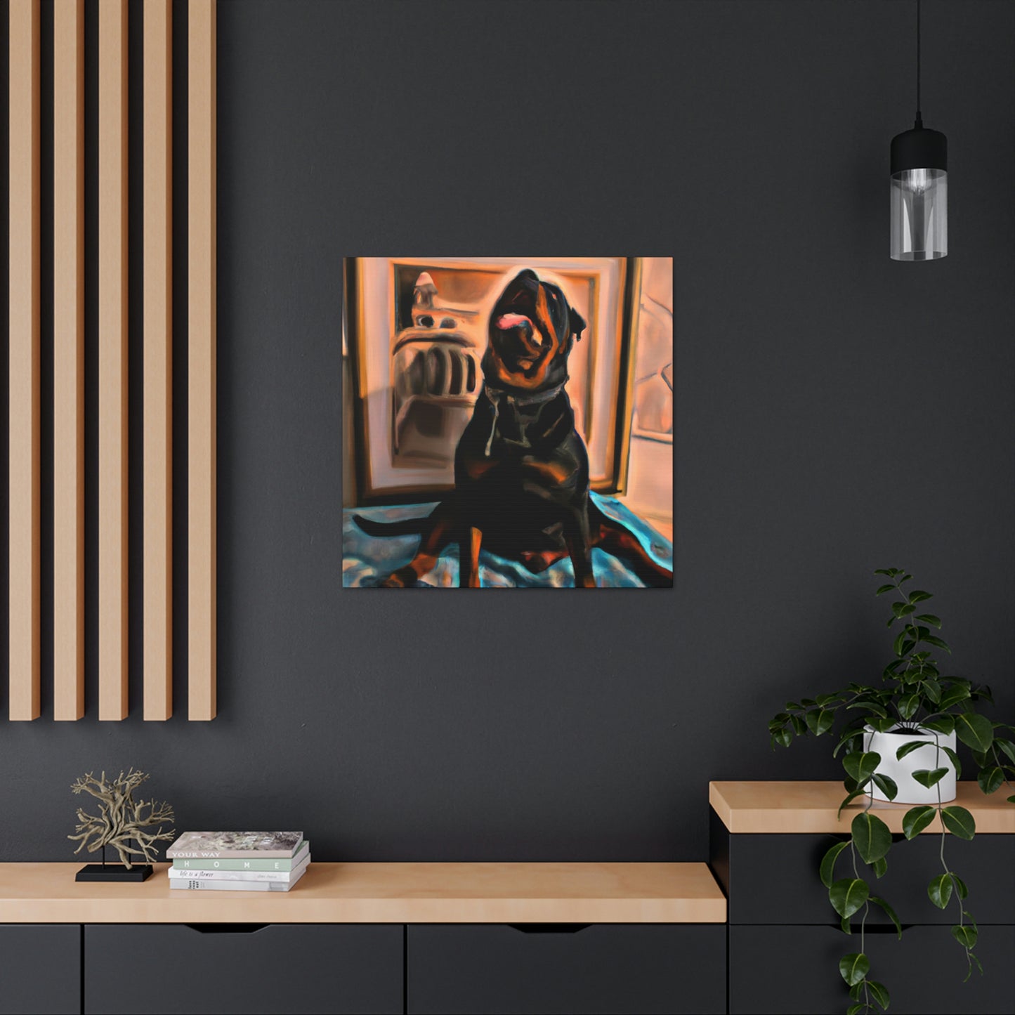 "Rottweiler in a Dream" - Canvas