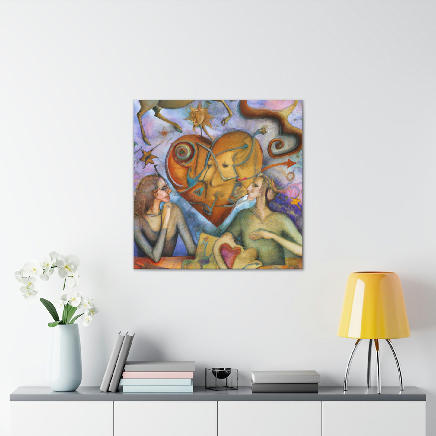 Love's Starry Night - Canvas