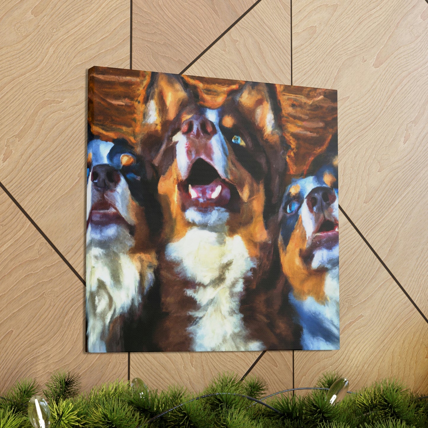 Aussie Shepherd Majesty - Canvas